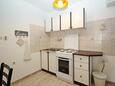 Kuchyně Baška, Kuchyně v ubytování typu apartment, s klimatizací a WiFi.