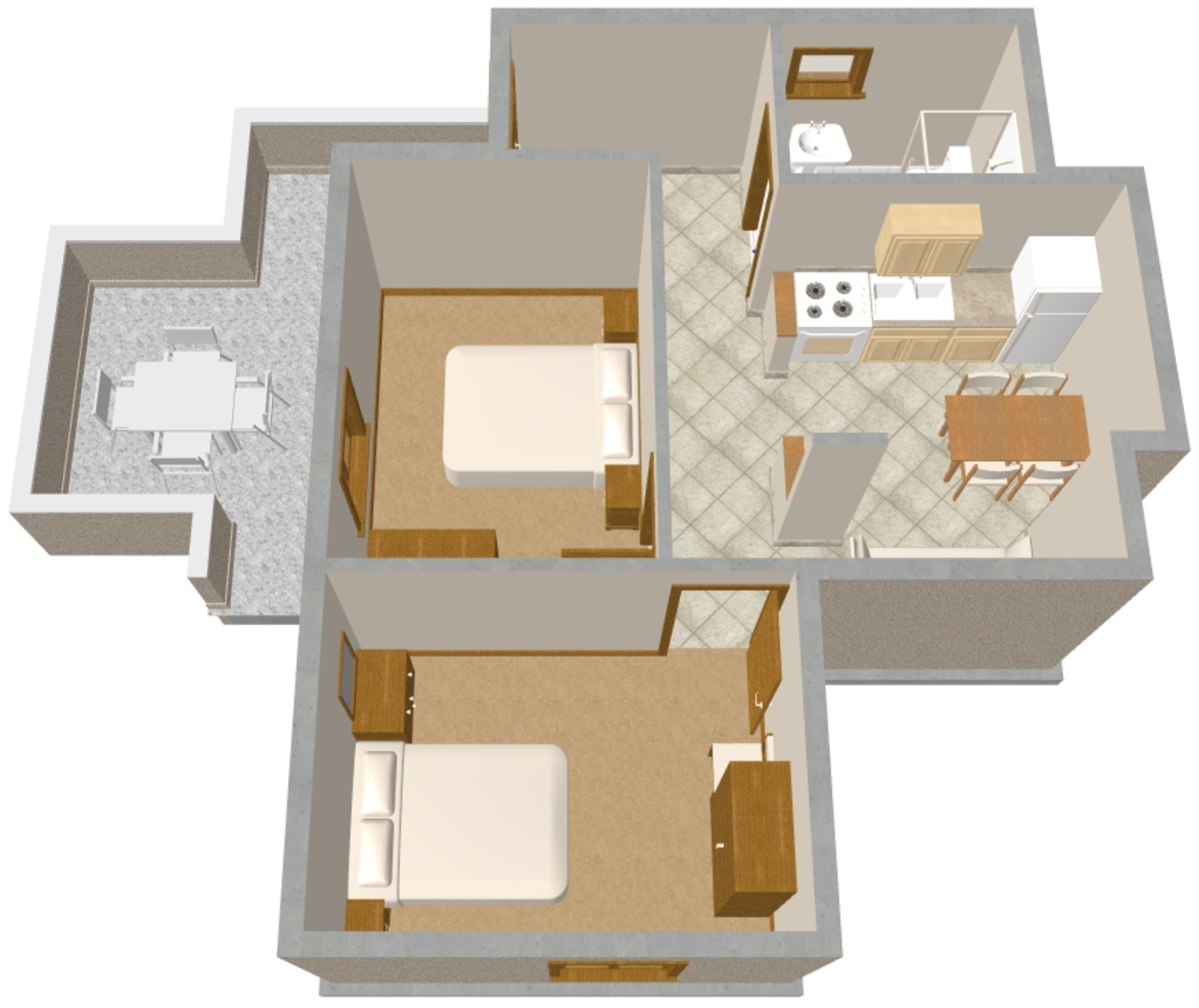Two bedroom apartment near beach Zavalatica, Korčula  A-a
