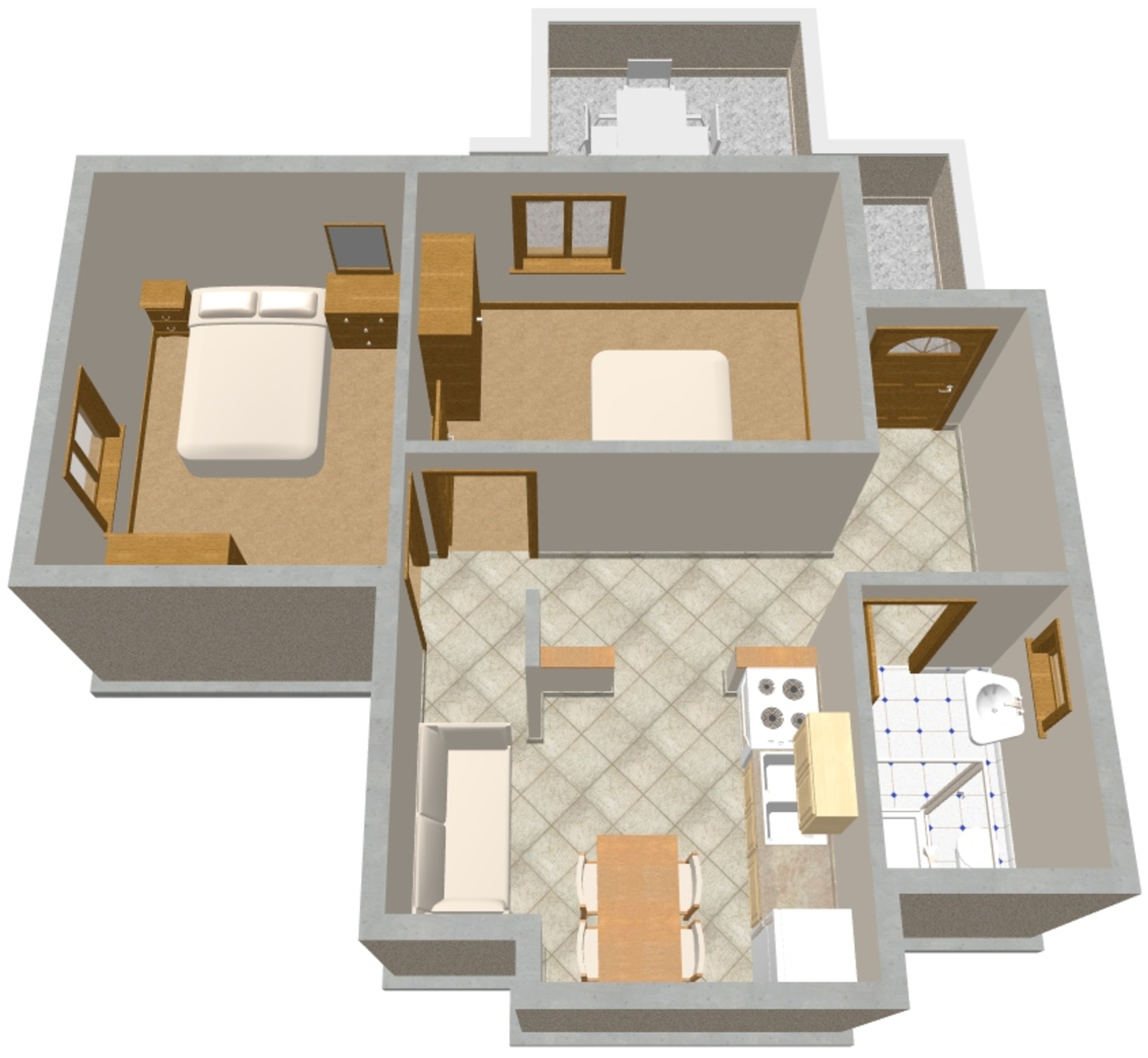 Two bedroom apartment near beach Zavalatica, Korčula  A-a