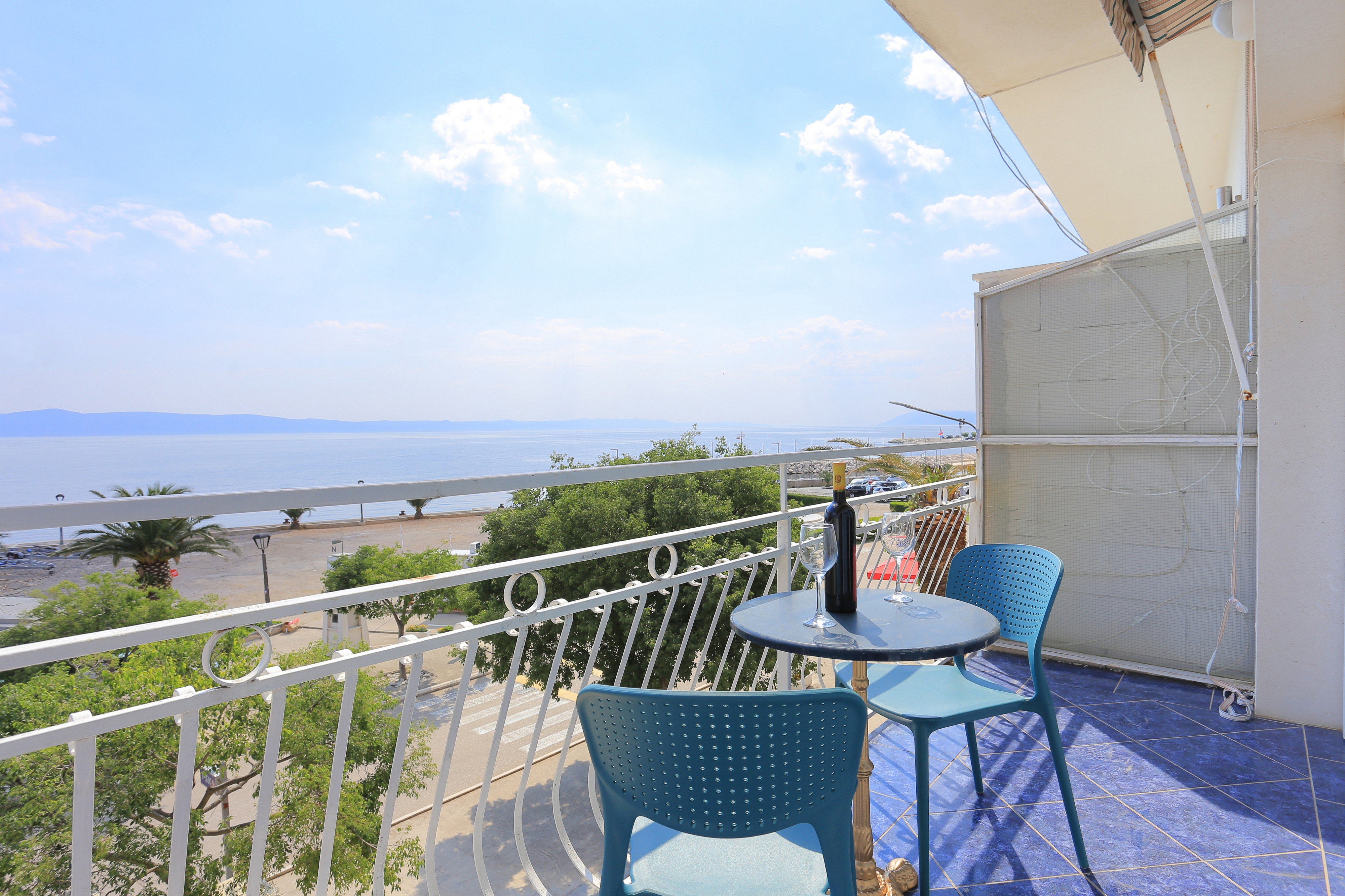 One bedroom apartment with balcony and sea view Podgora, Makarska  A-c