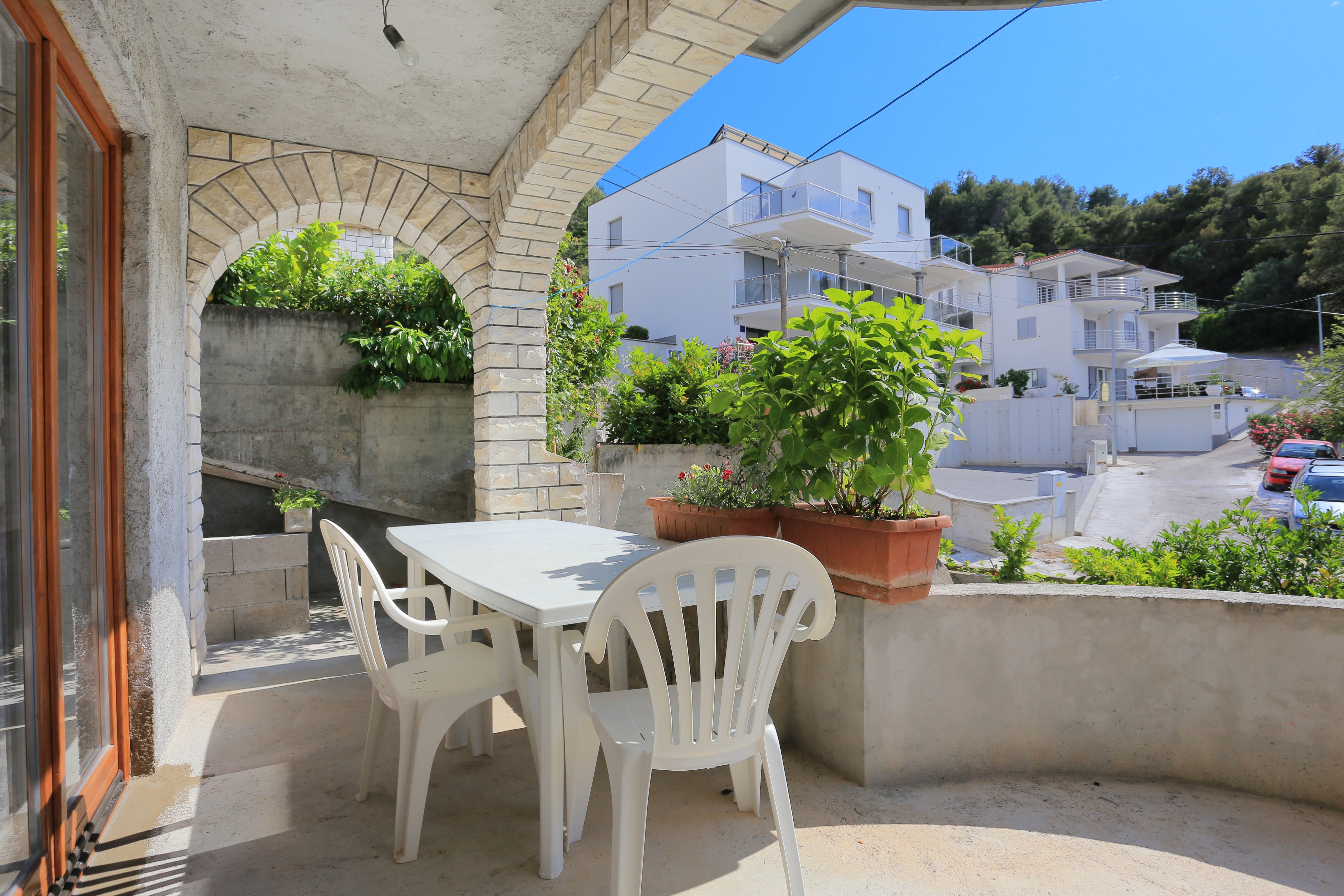 Studio flat with terrace Mastrinka, Čiovo (AS-18954-a)