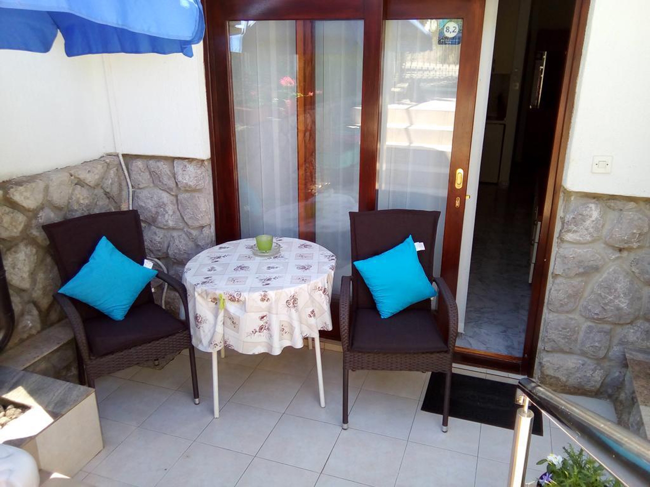 Studio flat with terrace Pinezići, Krk  AS-a