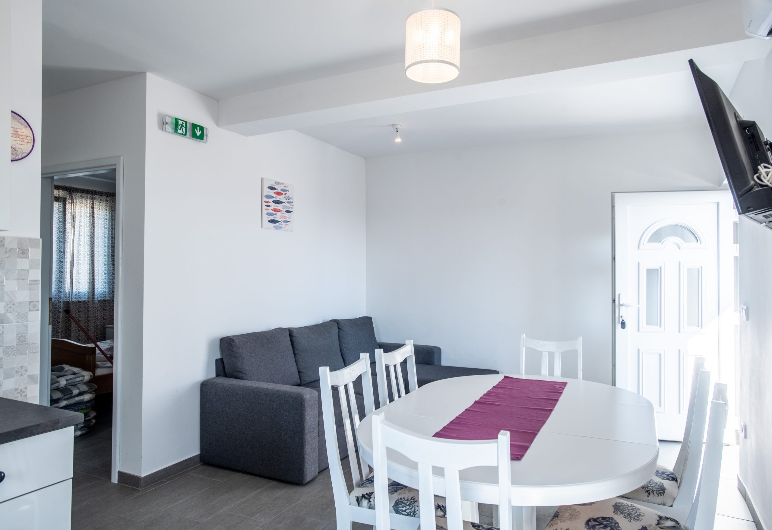 Two bedroom apartment with terrace and sea view Pakoštane, Biograd (A-18979-a)