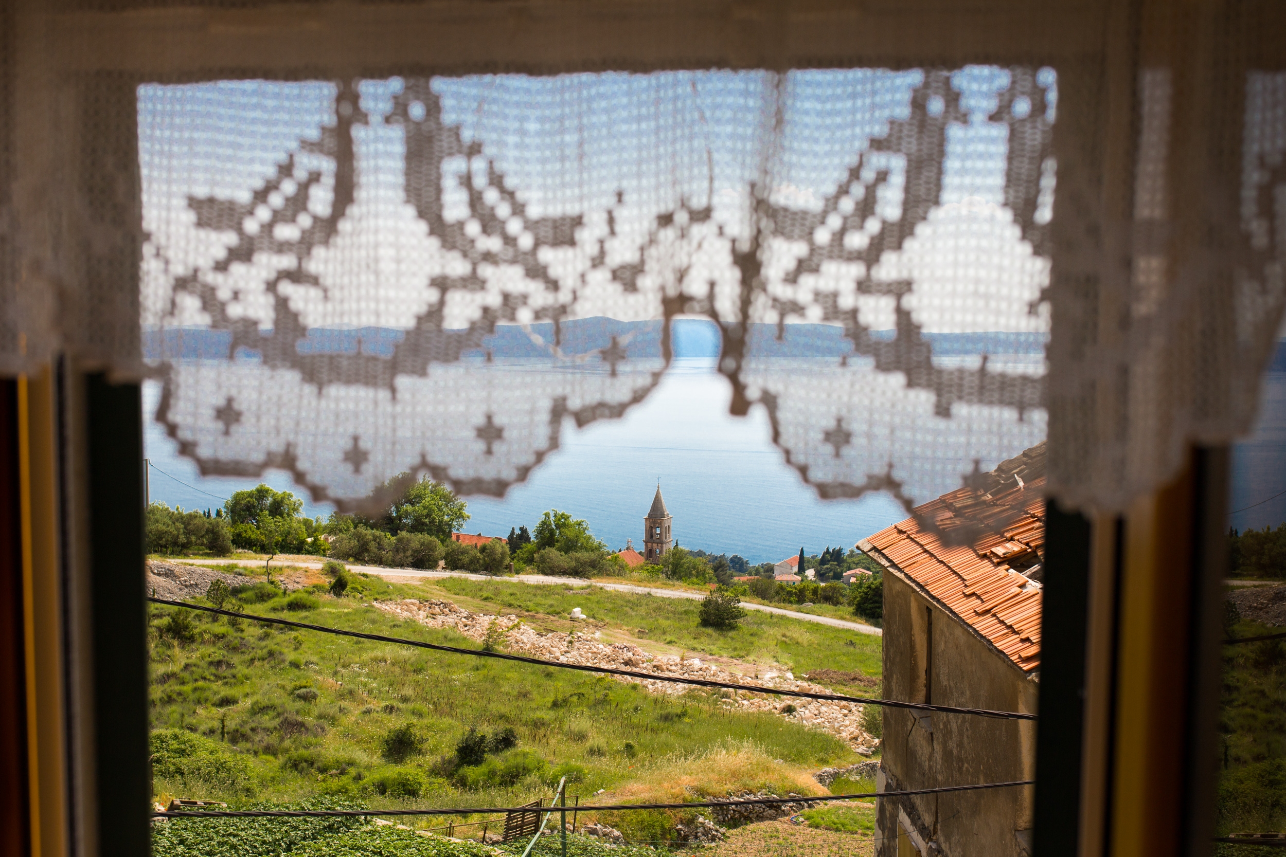 One bedroom house with terrace and sea view Gornja Podgora, Makarska  K