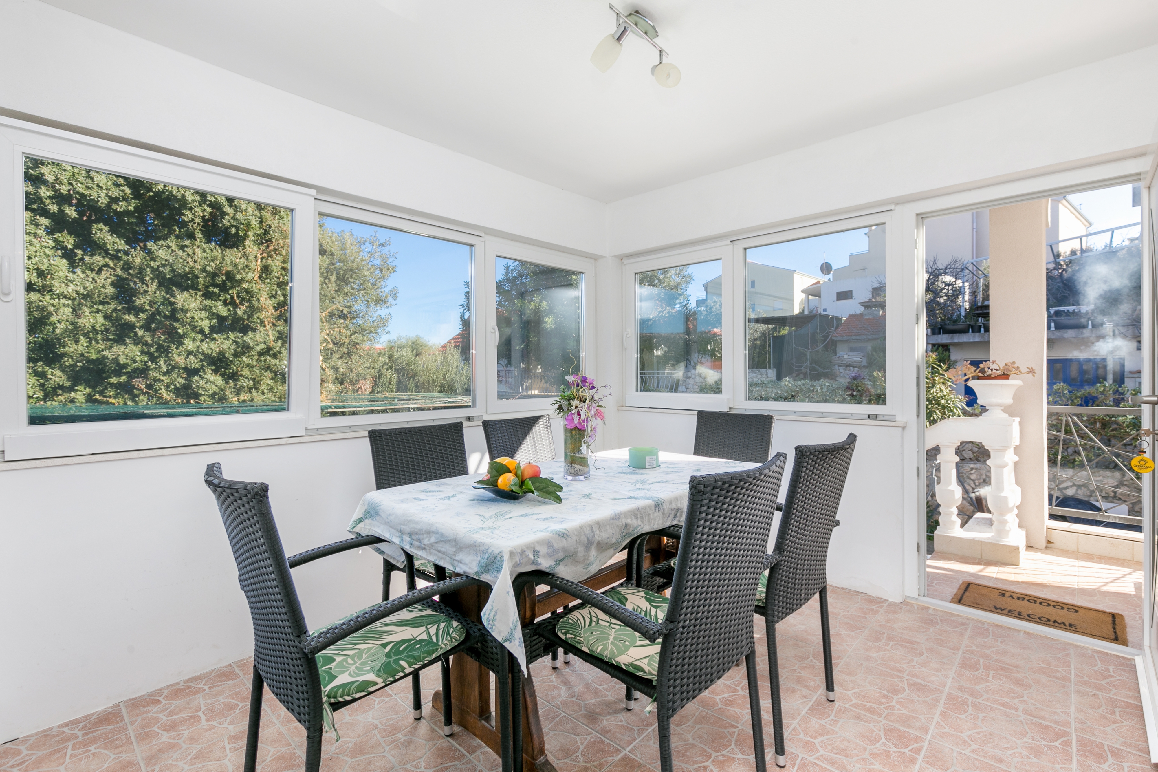 Two bedroom apartment with terrace and sea view Sevid (Trogir) (A-19105-b)