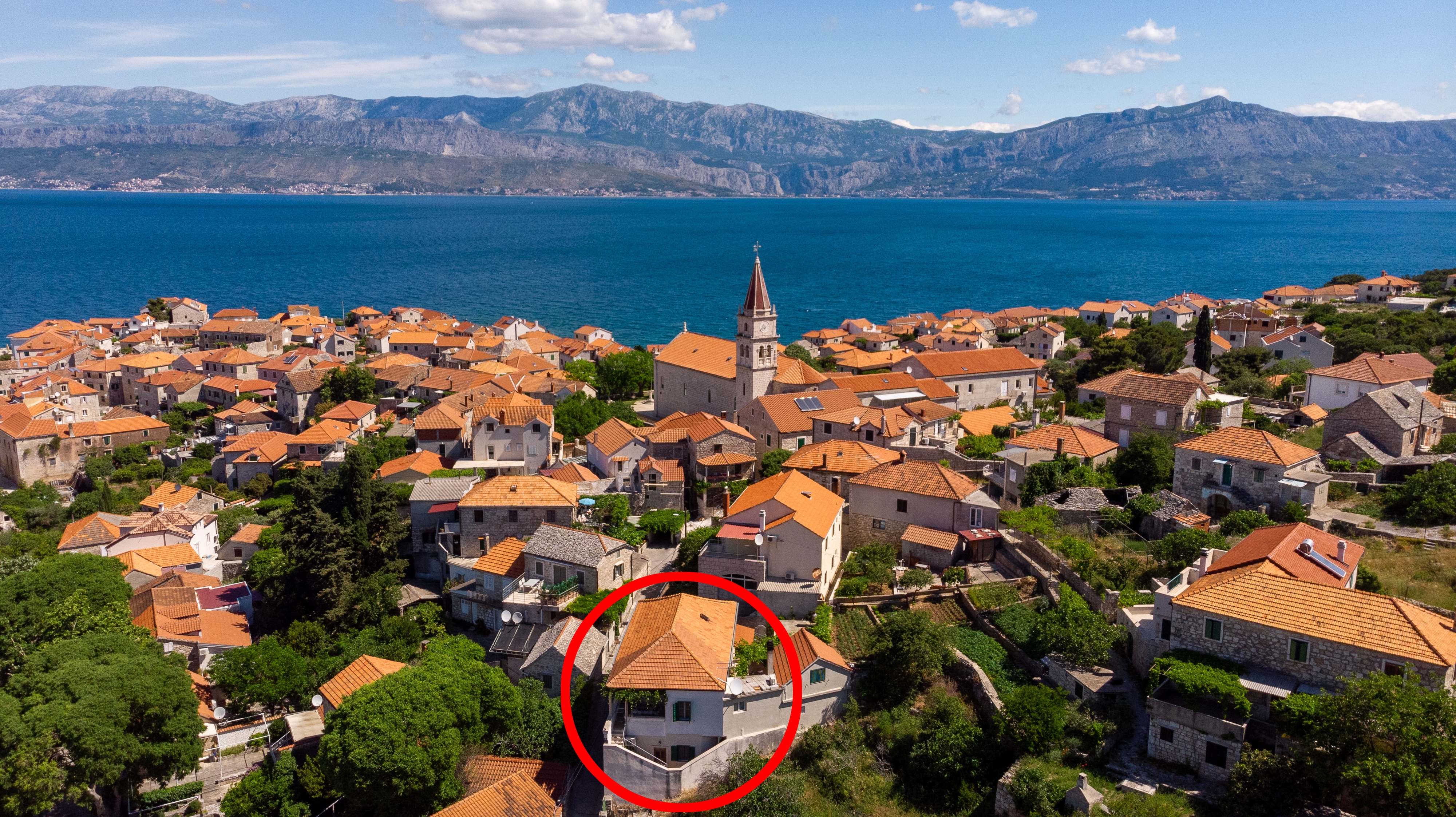 Two bedroom apartment with terrace Postira, Brač  A-a