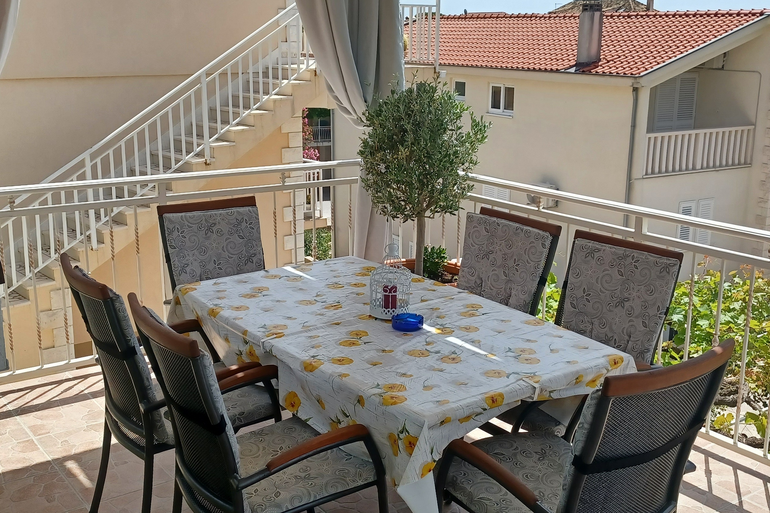 Two bedroom apartment with terrace and sea view Orebić, Pelješac (A-19108-a)