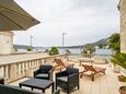 Slano, Terrasse 1 dans l’hébergement en type apartment, avec la vue sur la mer et WiFi.