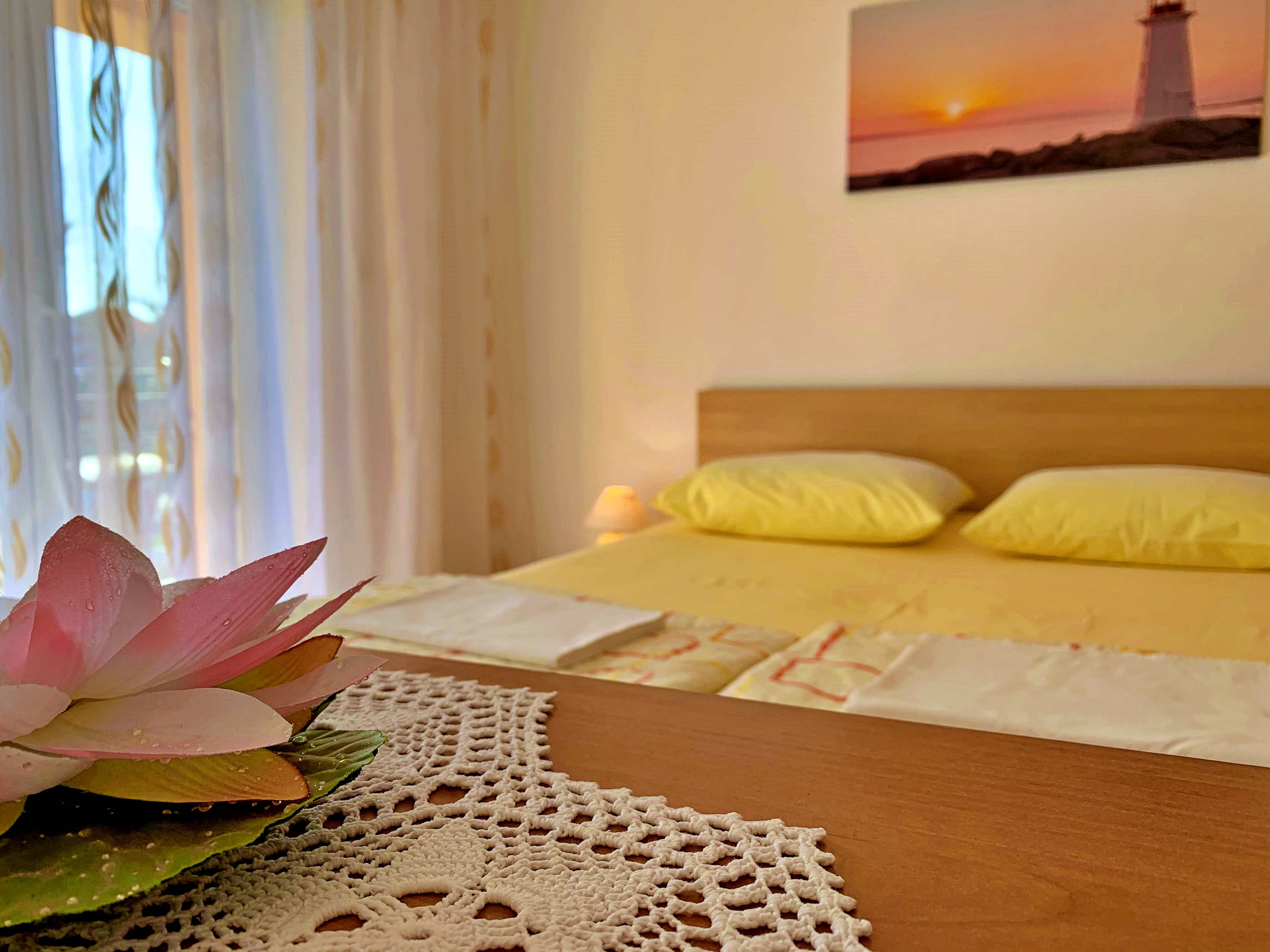 One bedroom apartment with terrace and sea view Čižići, Krk  A-a