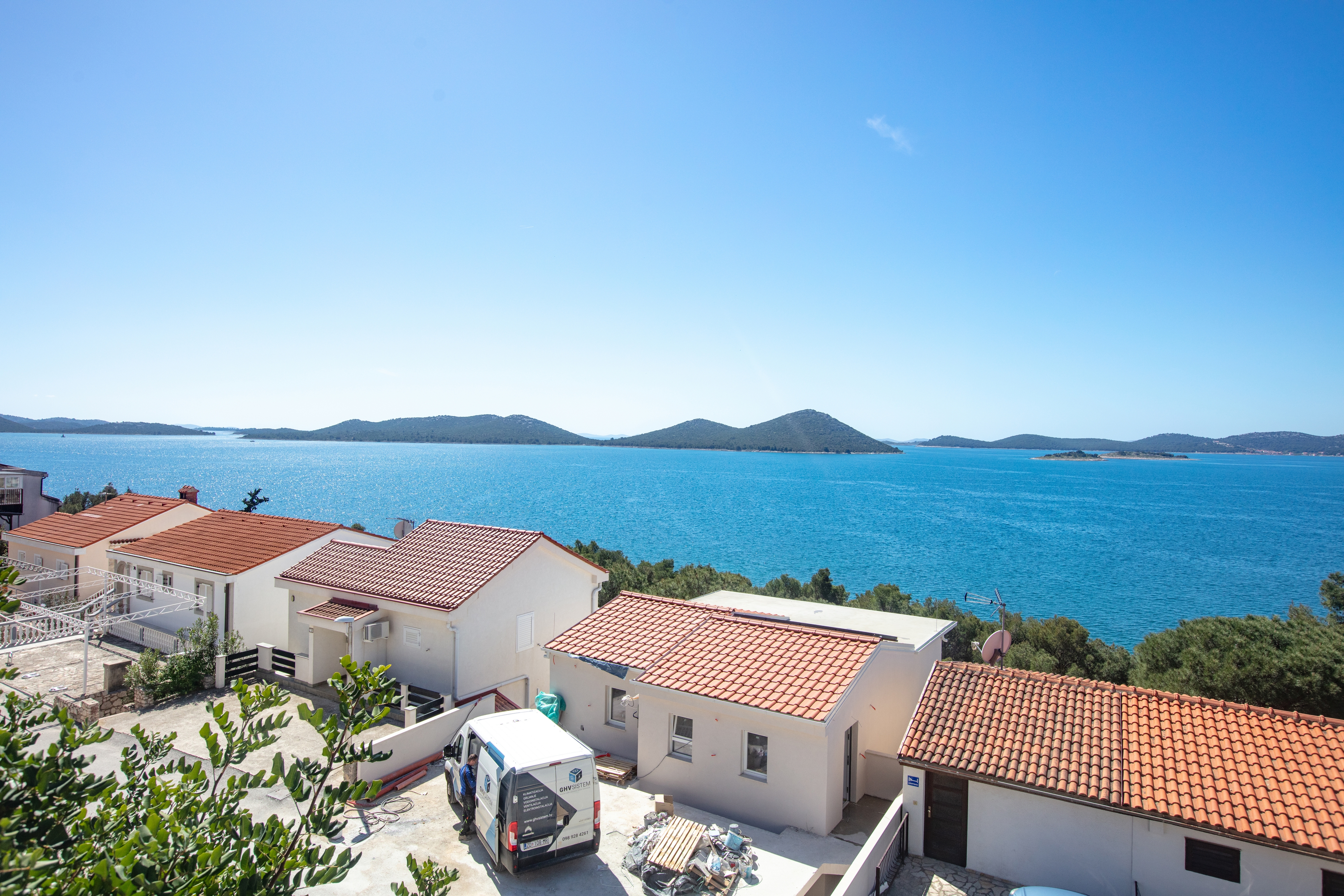 One bedroom apartment with terrace and sea view Drage, Biograd  A-a