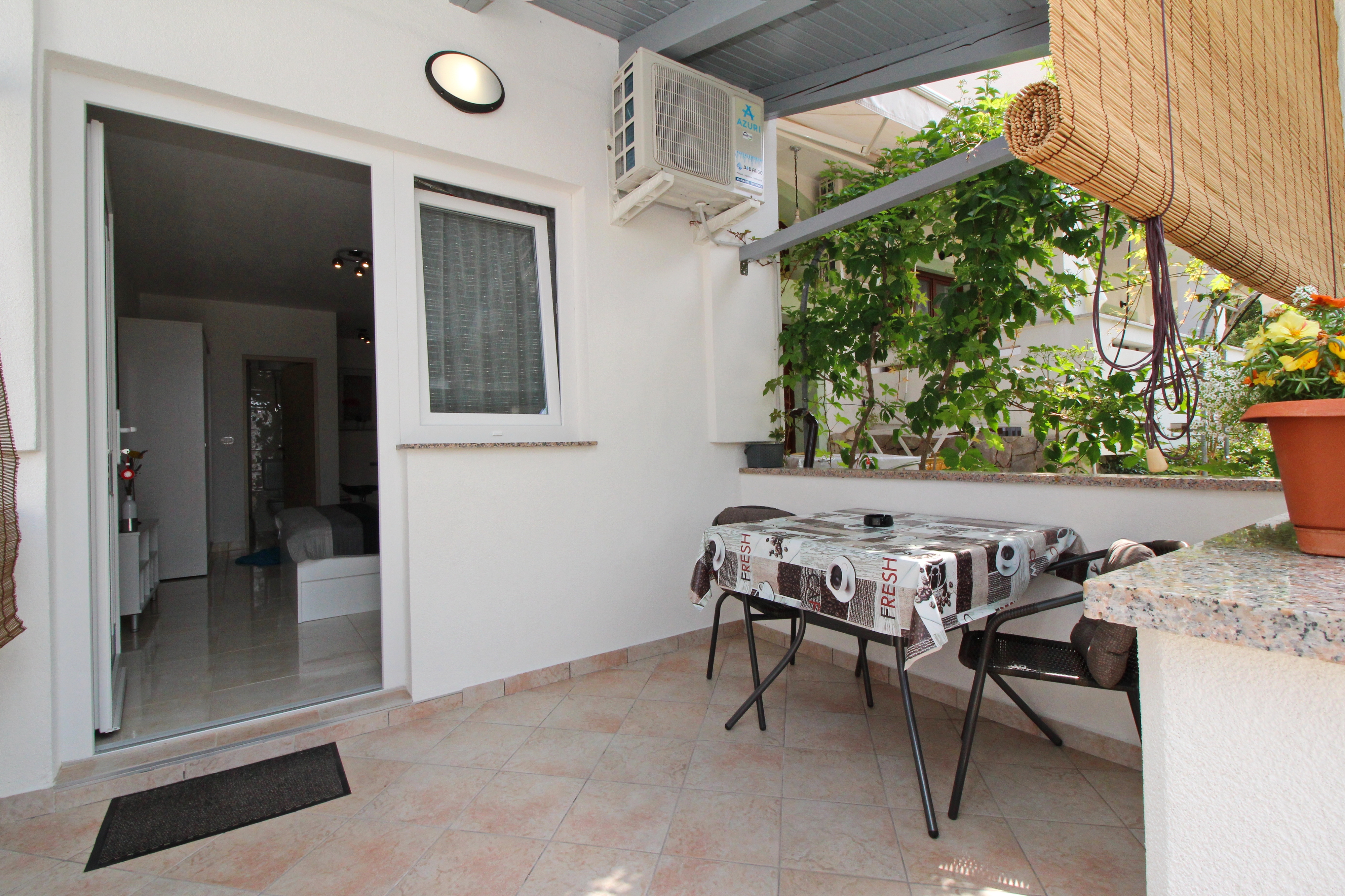 Studio flat with terrace Baška, Krk  AS-a