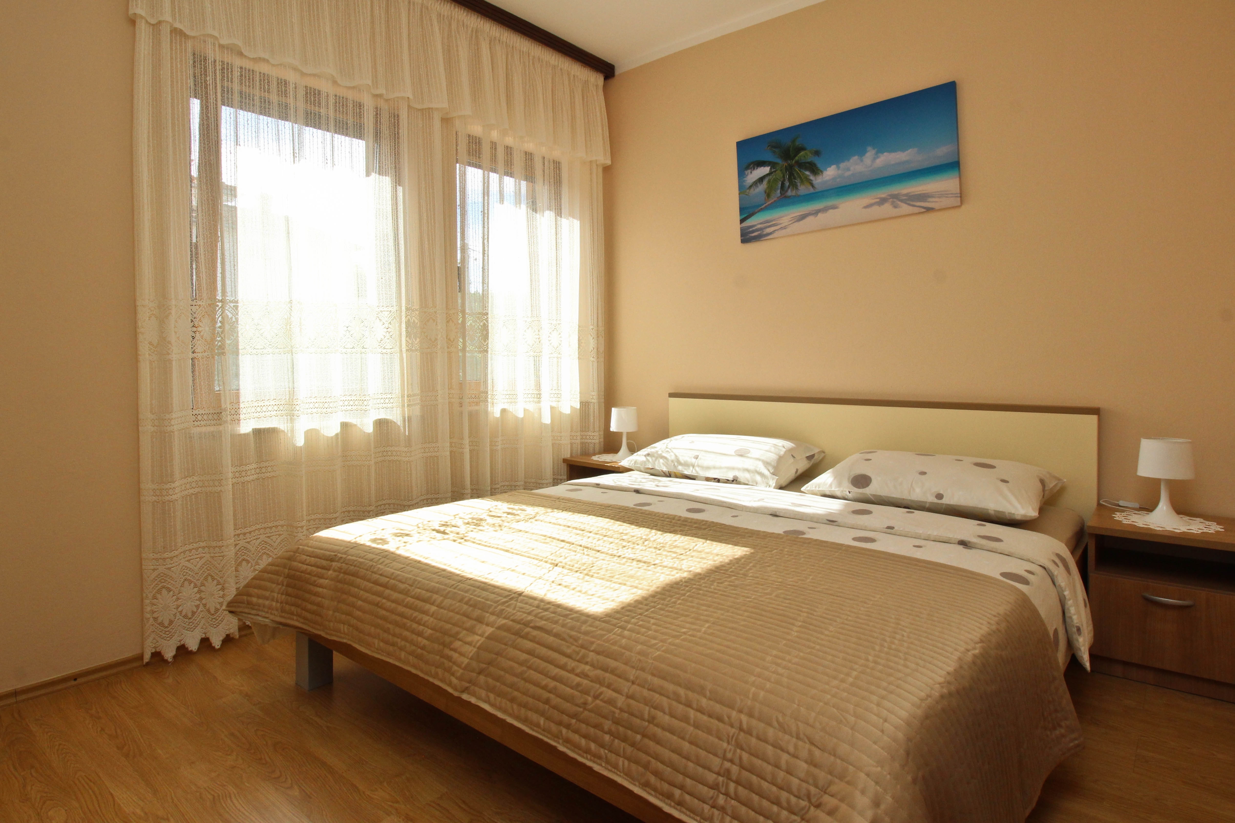 Three bedroom apartment with balcony and sea view Soline, Krk  A-b