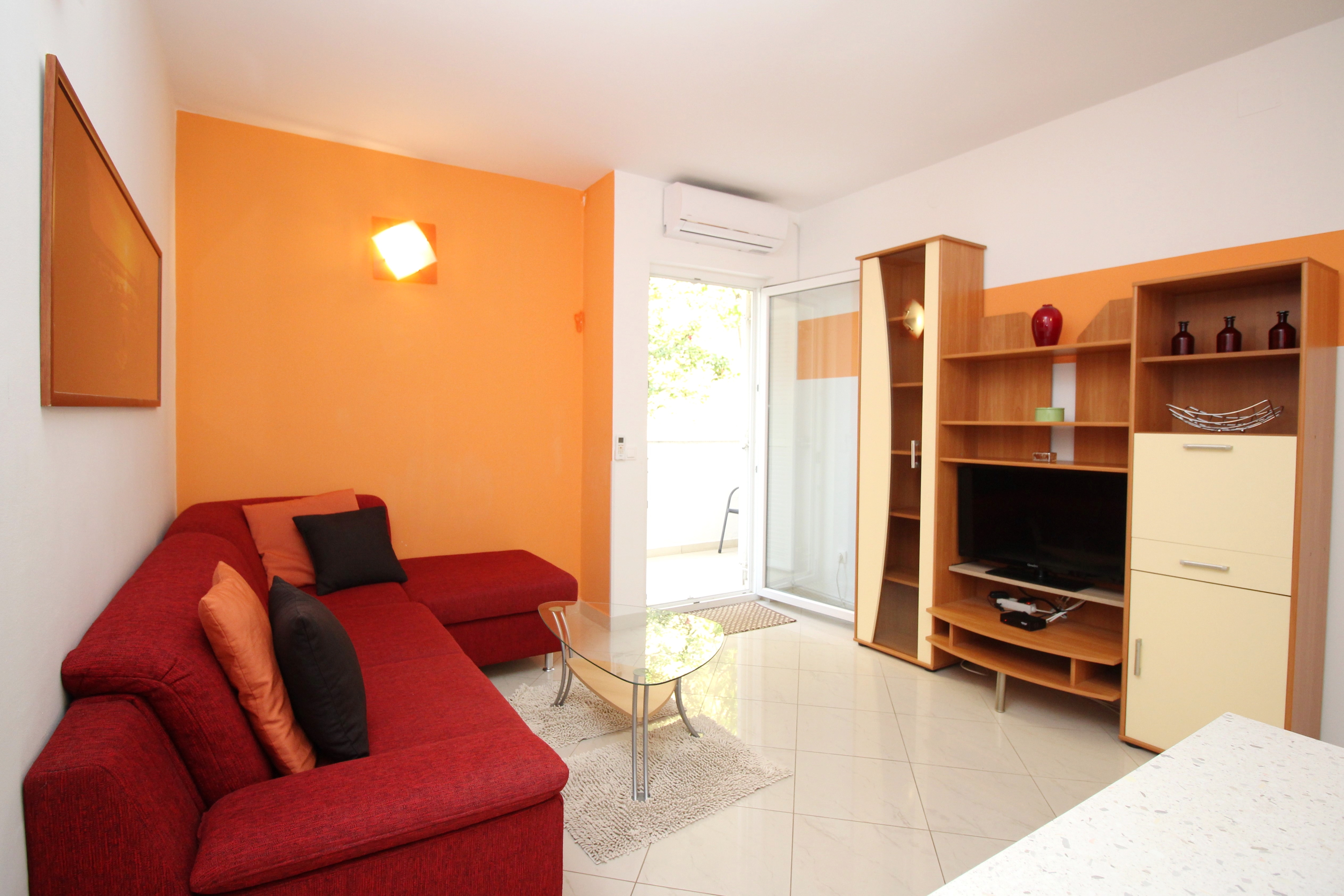 Two bedroom apartment with terrace Baška, Krk (A-19199-a)
