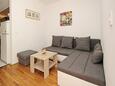 Baška, Гостиная в размещении типа apartment, доступный кондиционер и WiFi.