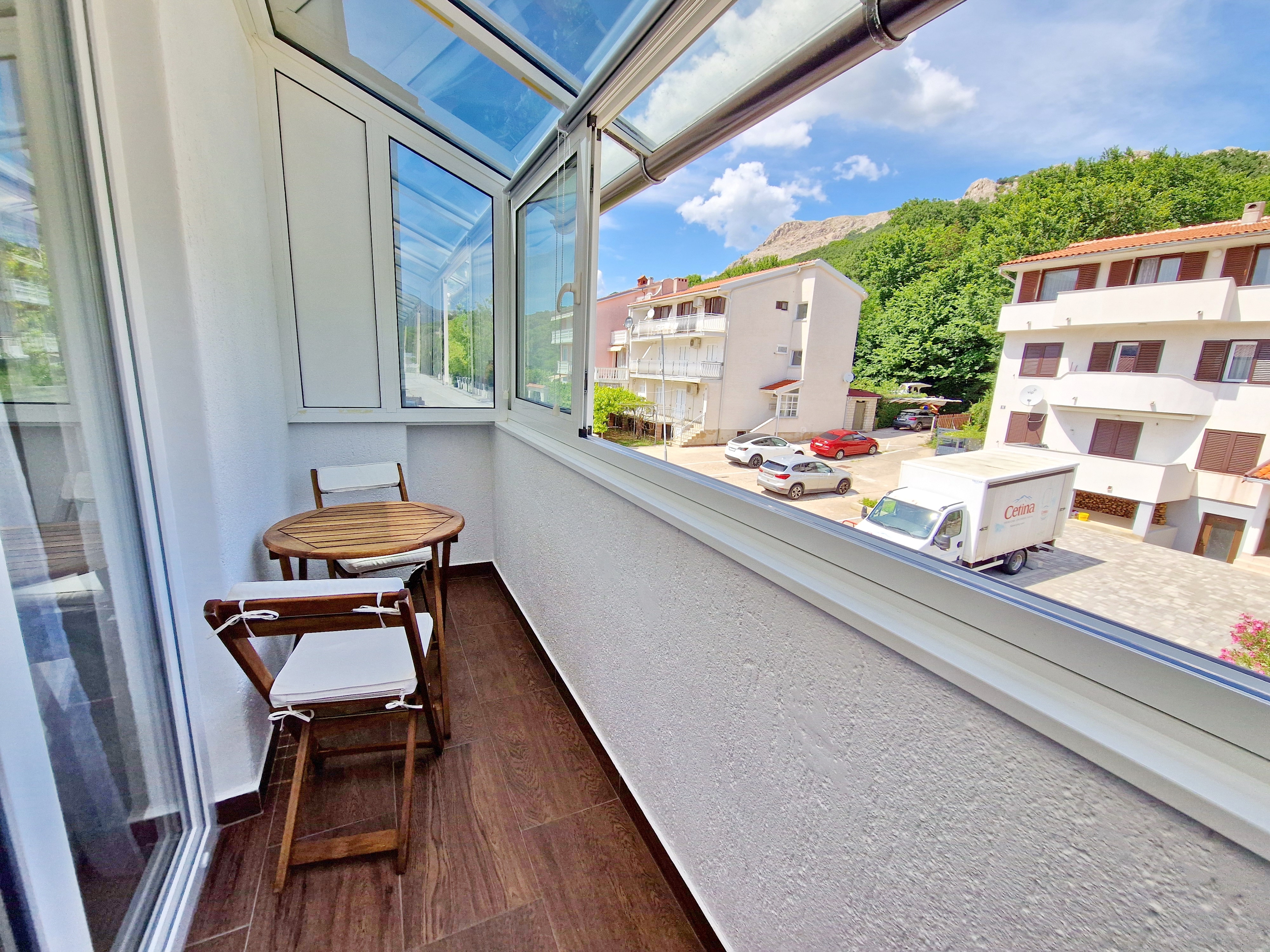 Studio flat with balcony Baška, Krk  AS-a