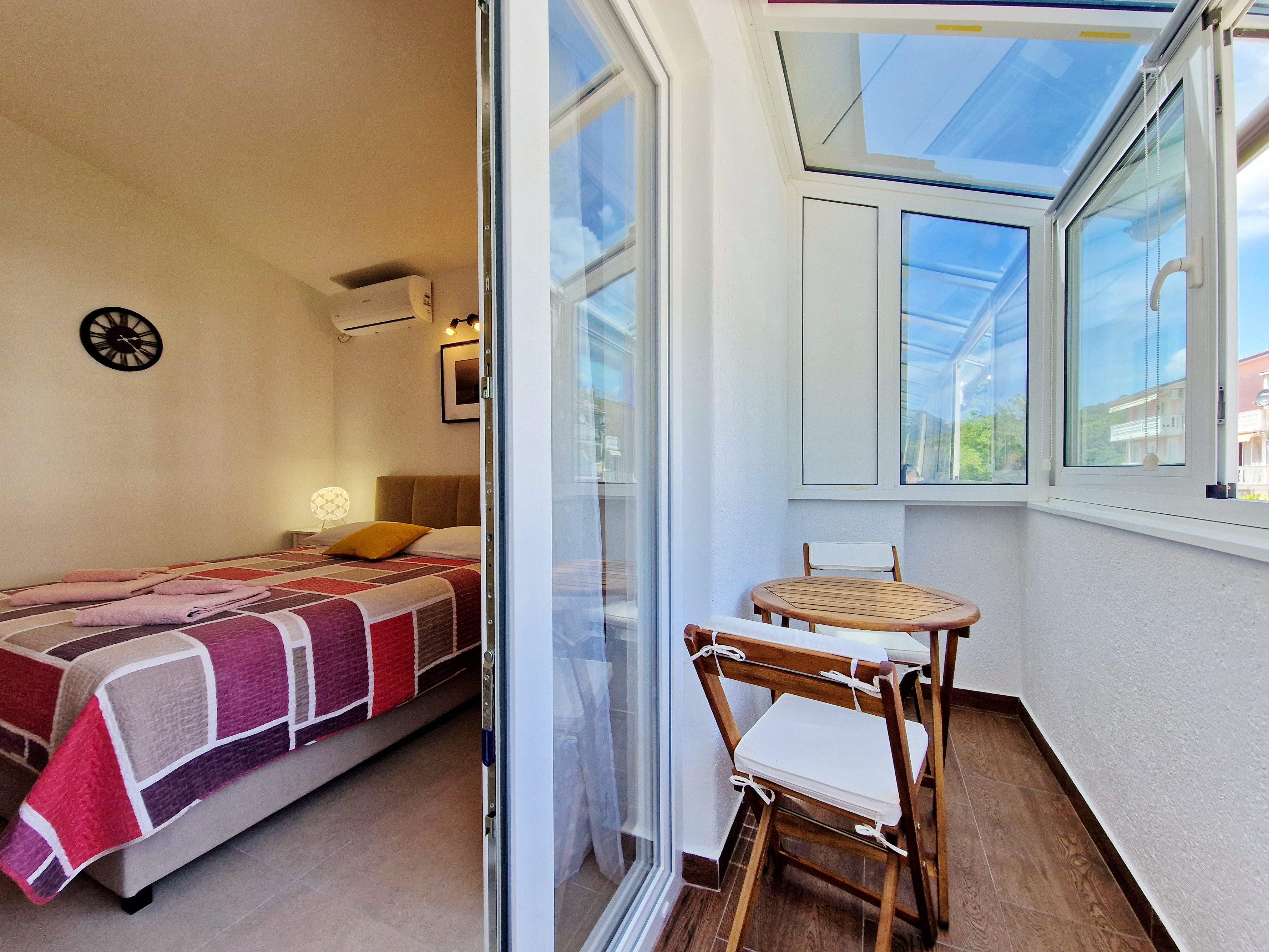 Studio flat with balcony Baška, Krk  AS-a