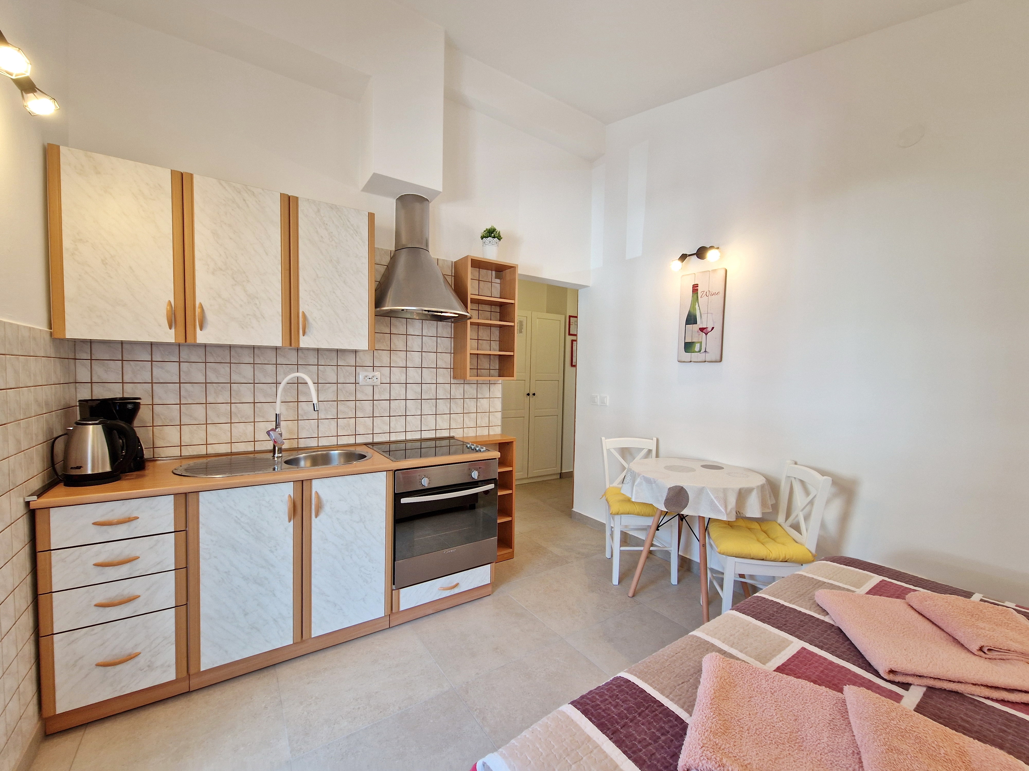 Studio flat with balcony Baška, Krk  AS-a