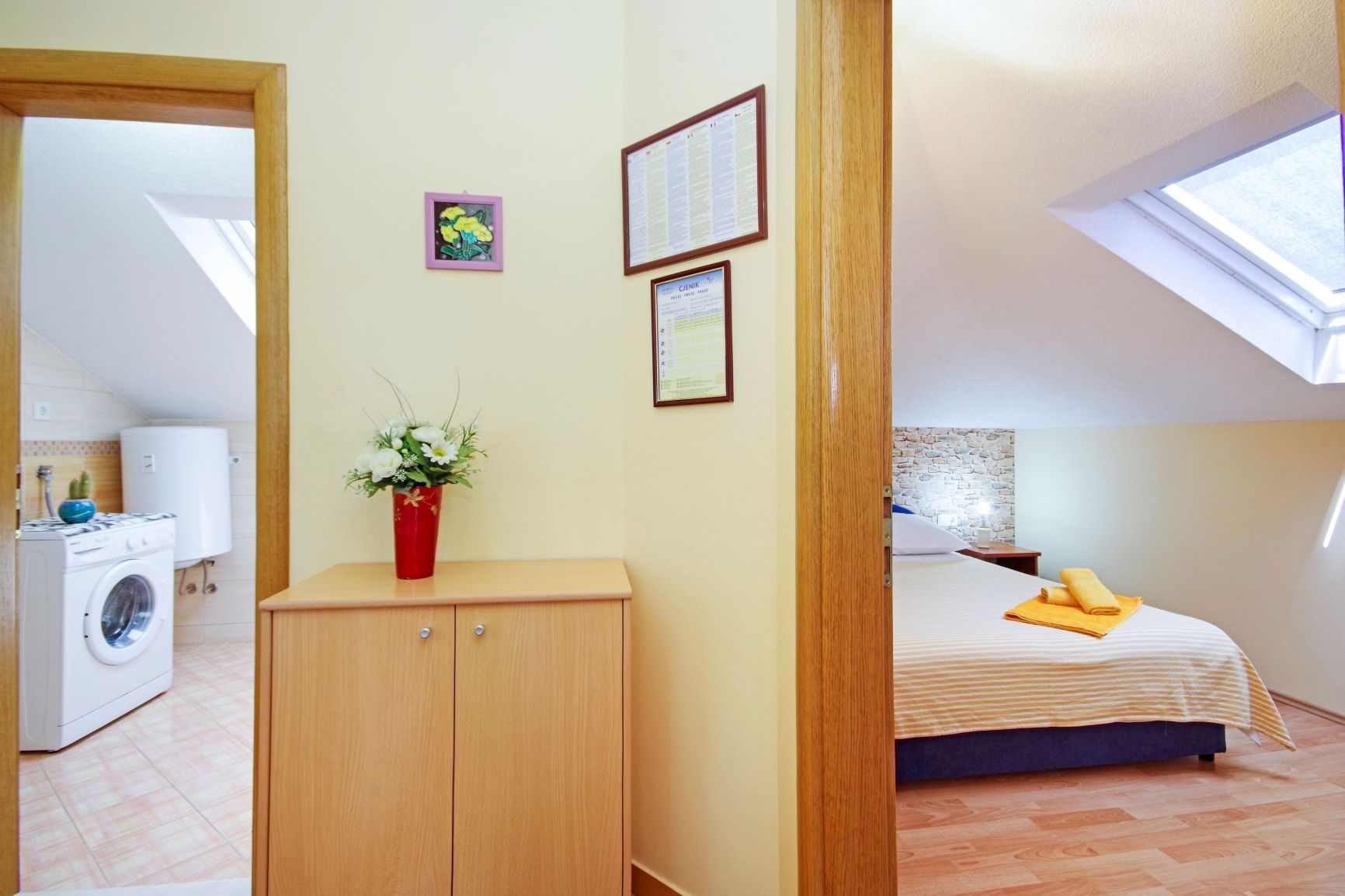 One bedroom apartment with balcony and sea view Makarska  A-b