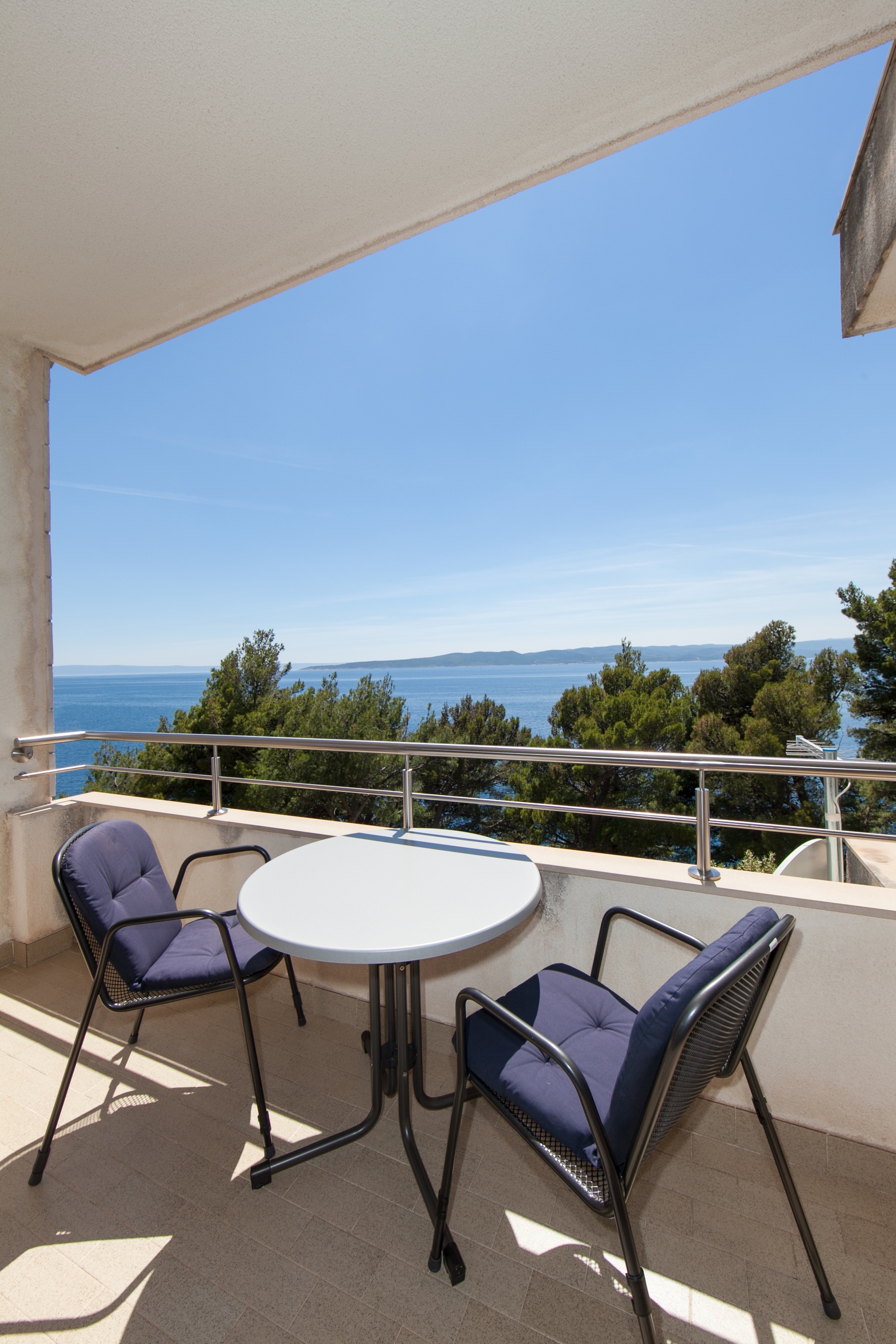 Studio flat with balcony and sea view Brela, Makarska  AS-b