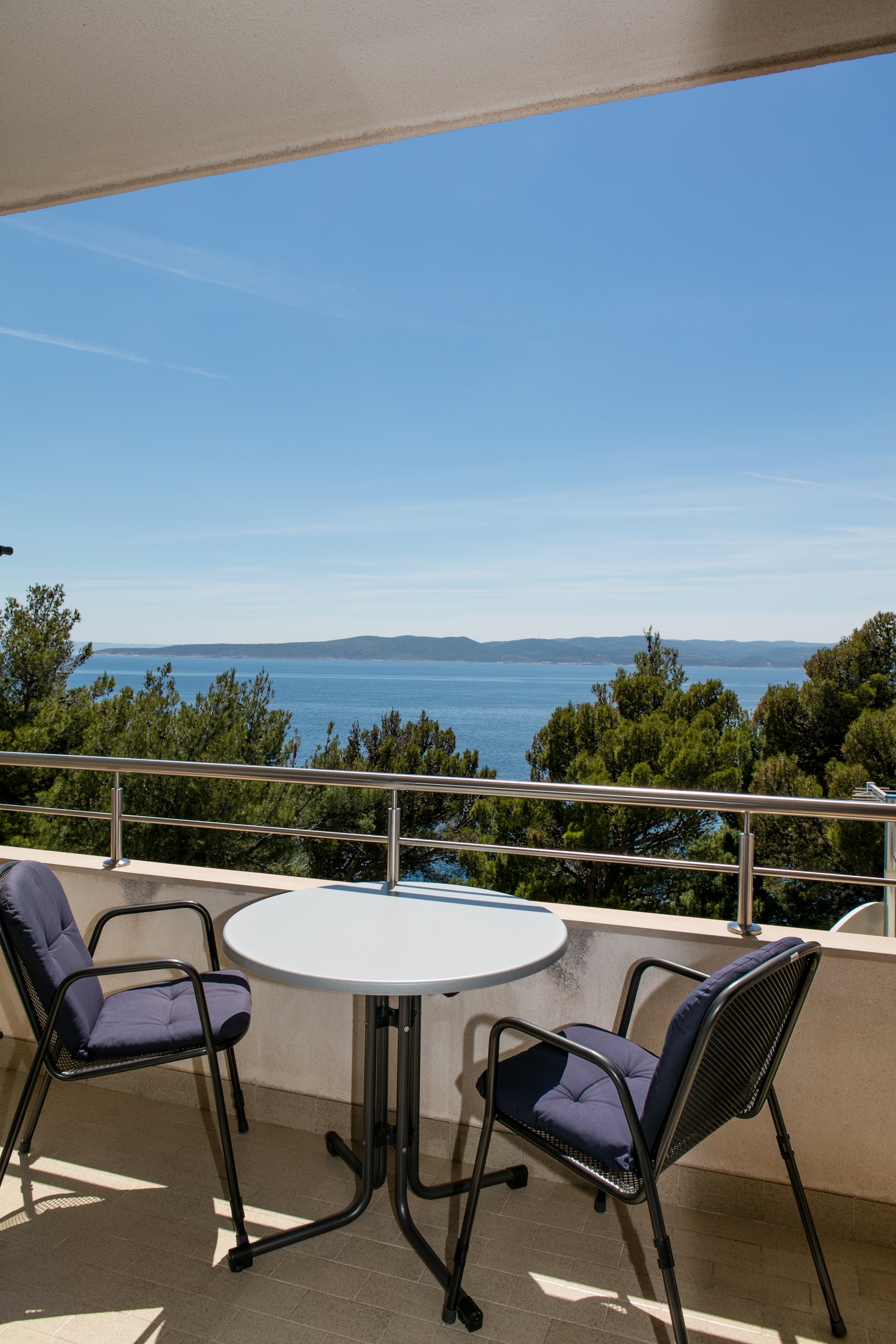 Studio flat with balcony and sea view Brela, Makarska  AS-b