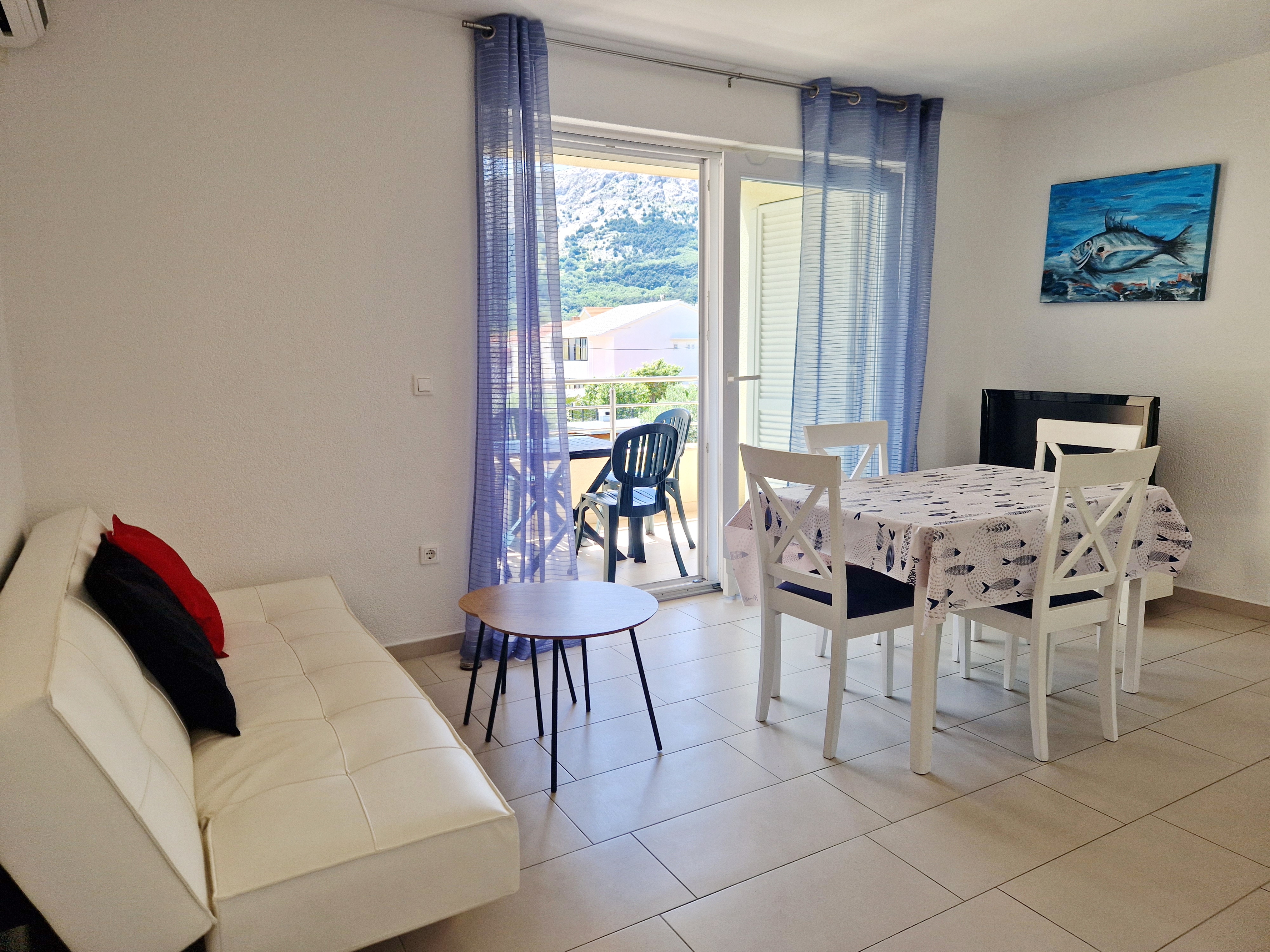 Two bedroom apartment with balcony Baška, Krk (A-19206-a)