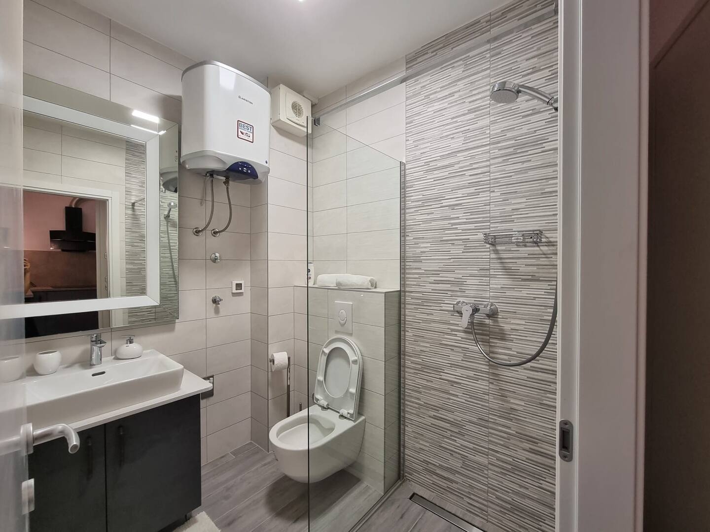Studio flat with balcony and sea view Zadar  AS-a