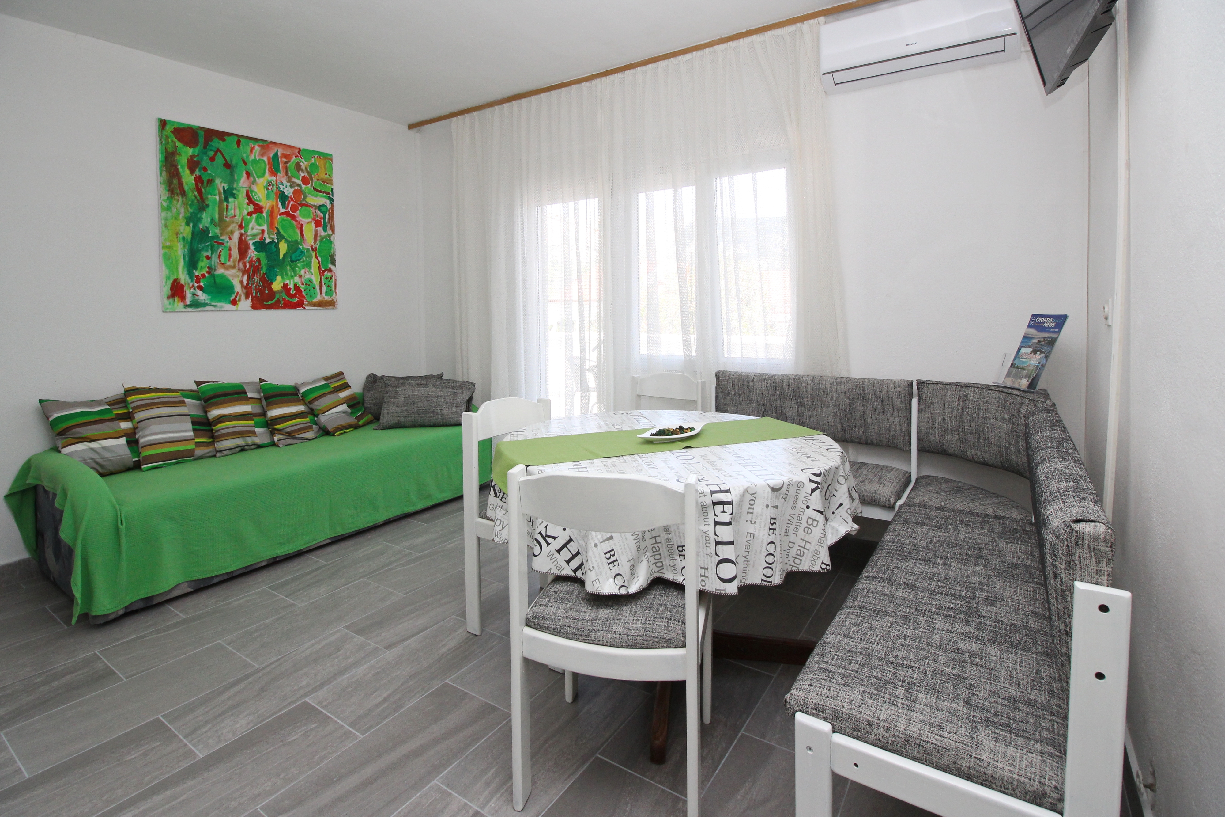 Two bedroom apartment with terrace Baška, Krk (A-19215-c)