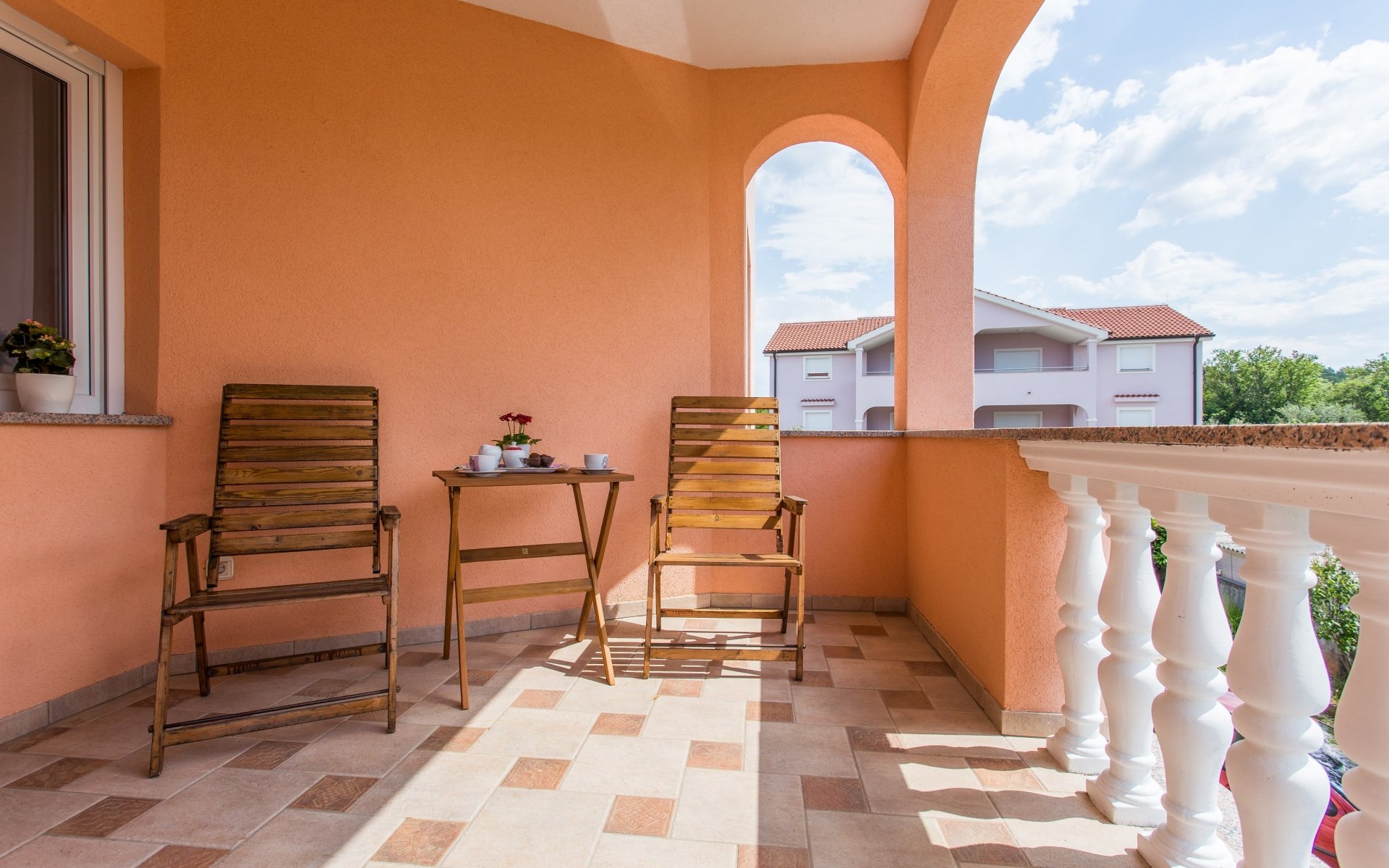 Two bedroom apartment with terrace and sea view Šilo, Krk  A-a
