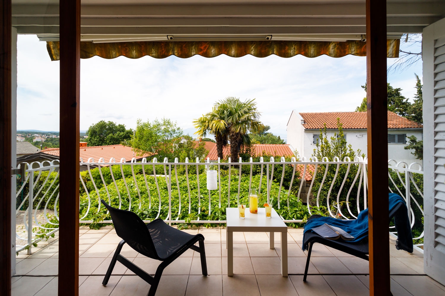Two bedroom apartment with balcony and sea view Vantačići, Krk  A-a