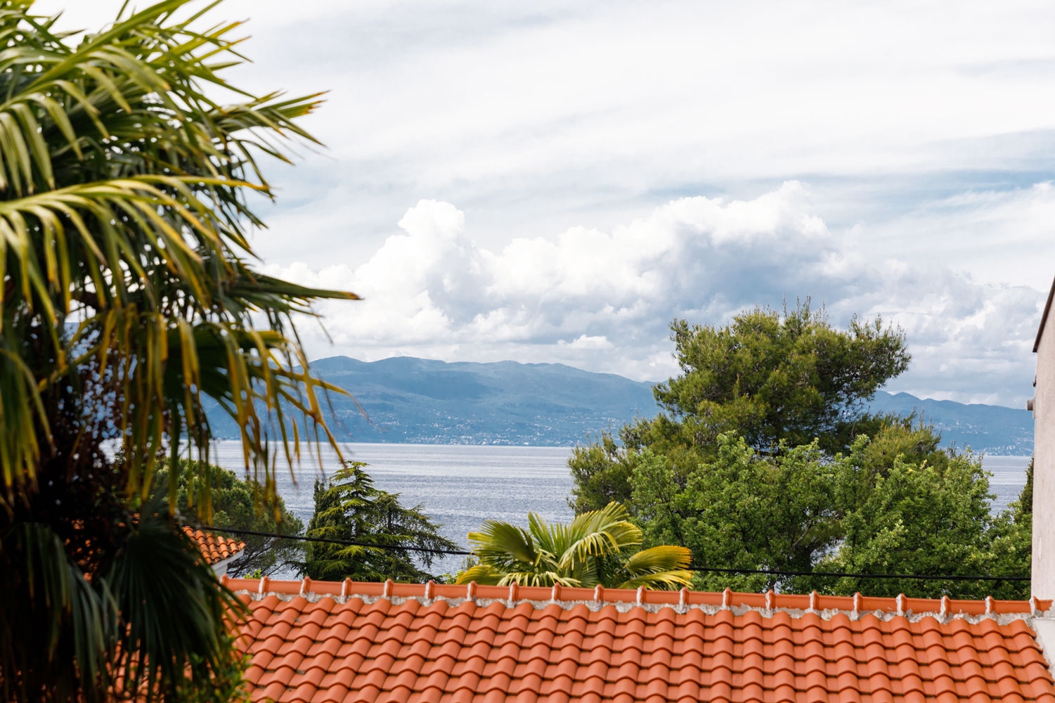 Two bedroom apartment with balcony and sea view Vantačići, Krk  A-a