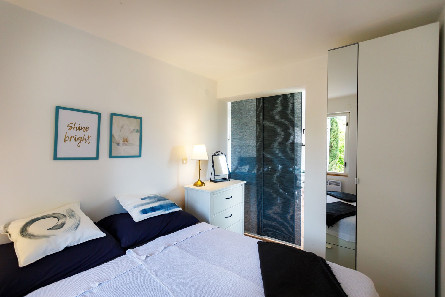 Two bedroom apartment with balcony and sea view Vantačići, Krk  A-a