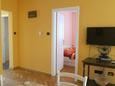 Malinska, Obývací pokoj v ubytování typu apartment, s klimatizací a WiFi.