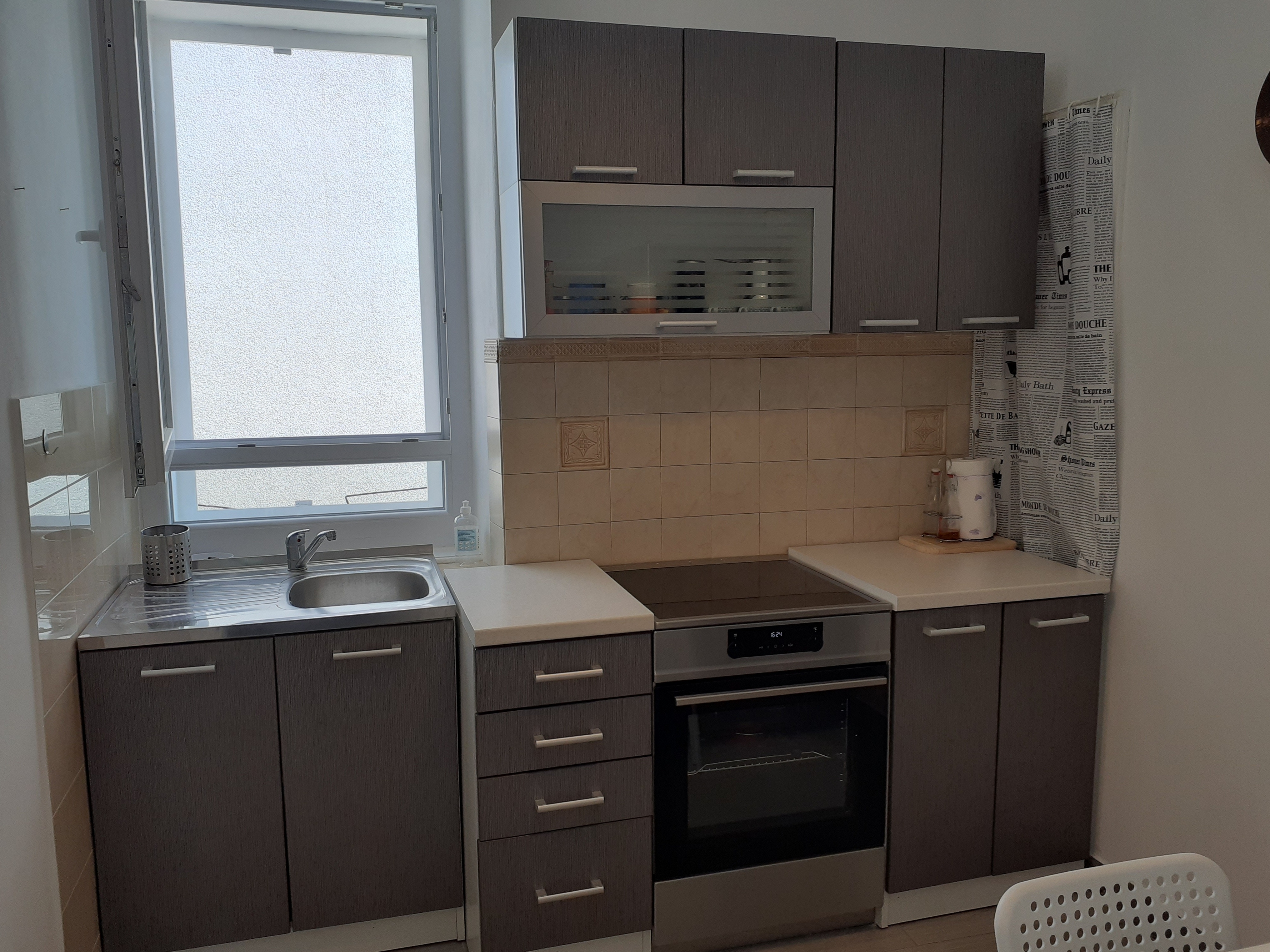 Two bedroom apartment with terrace and sea view Malinska, Krk  A-a