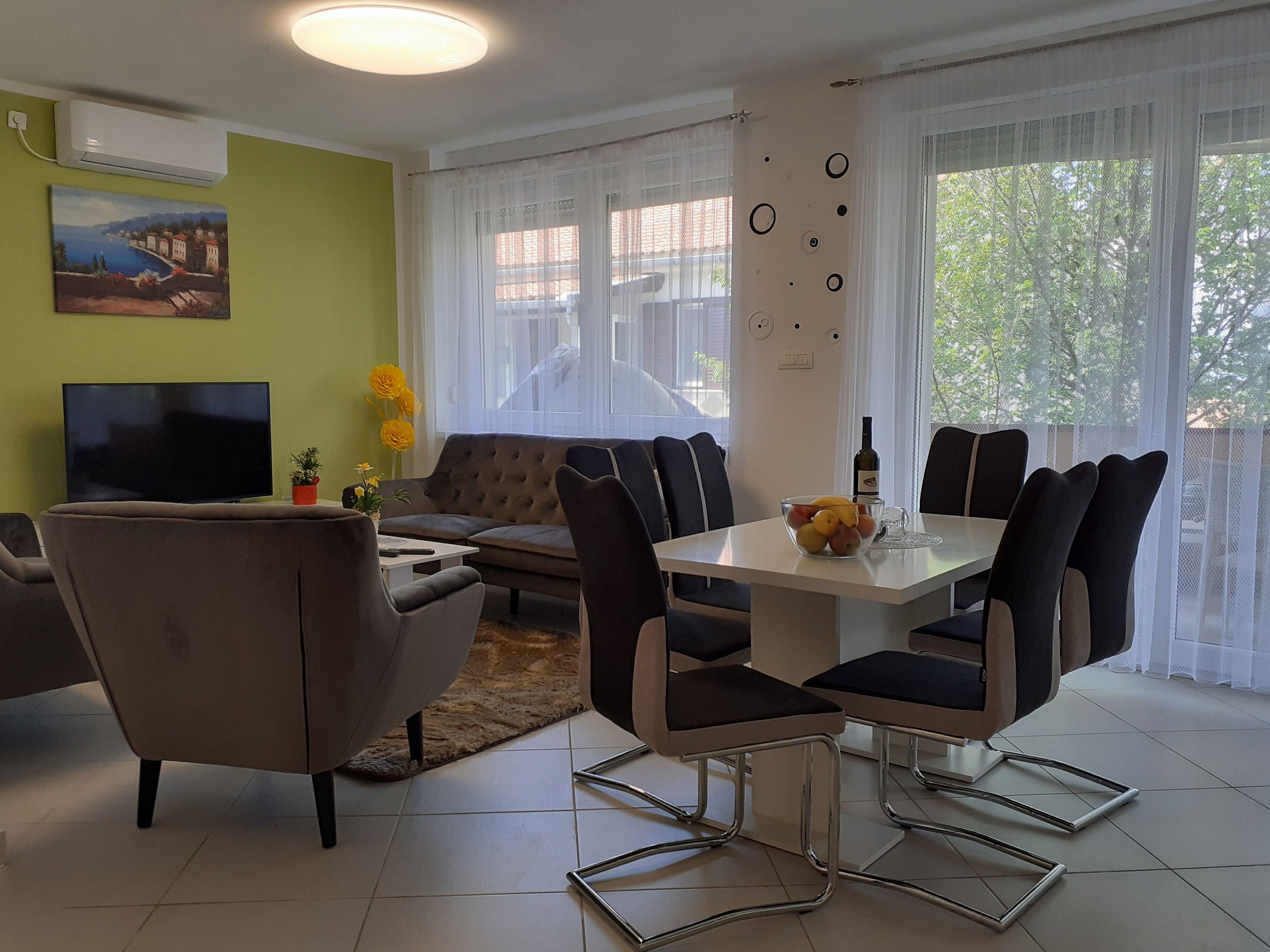 Three bedroom apartment with terrace Malinska, Krk  A-a