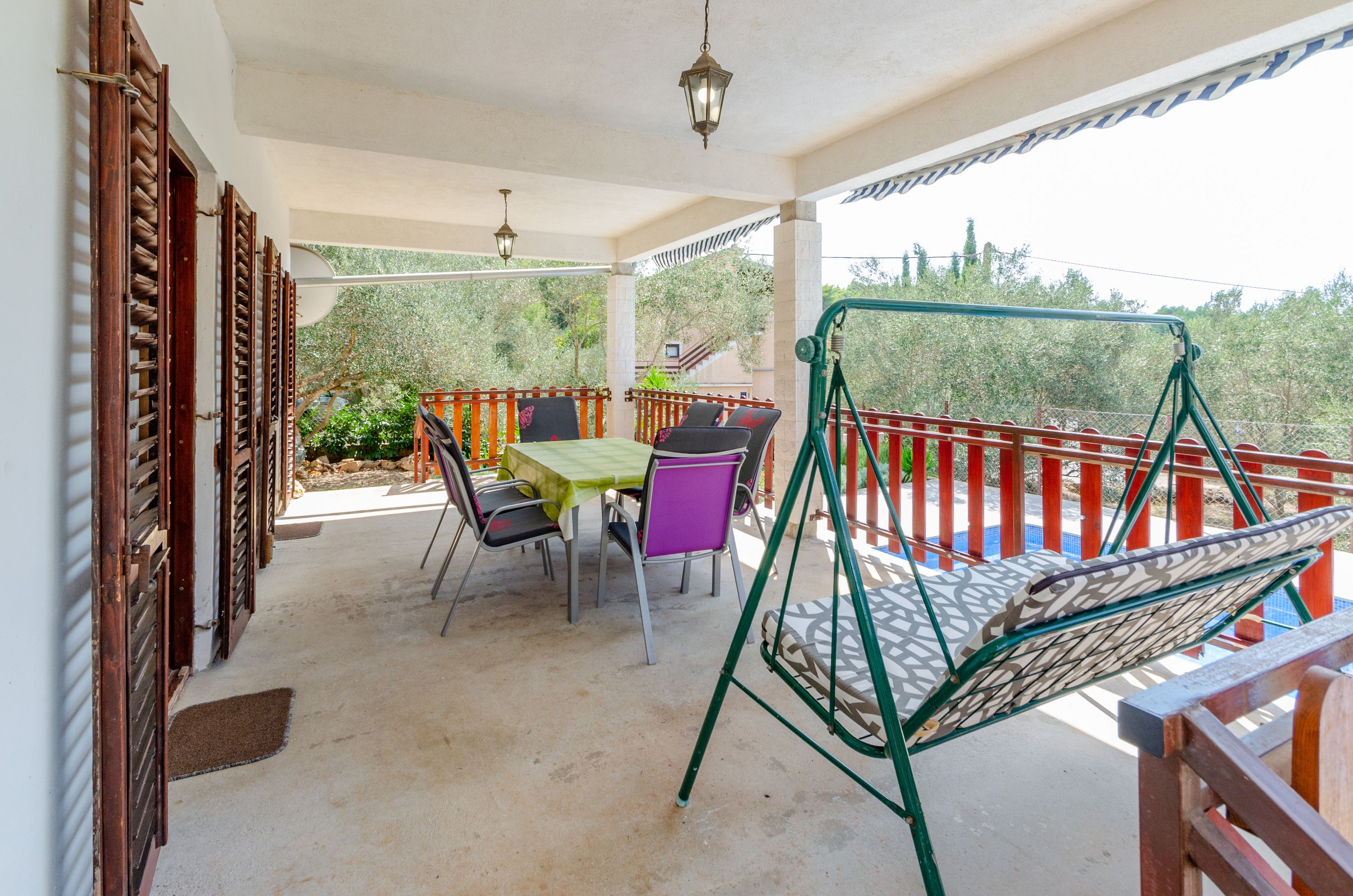 Two bedroom house with terrace and sea view Cove Gradina, Korčula  K