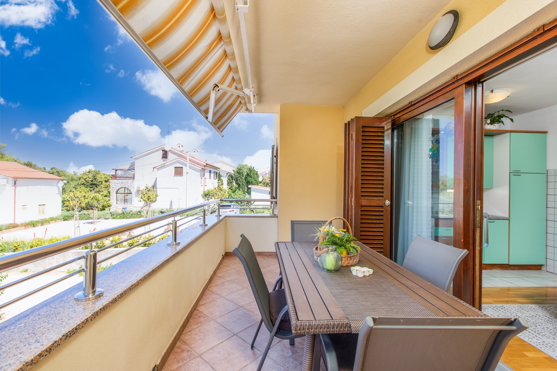 One bedroom apartment with balcony and sea view Punat, Krk  A-a