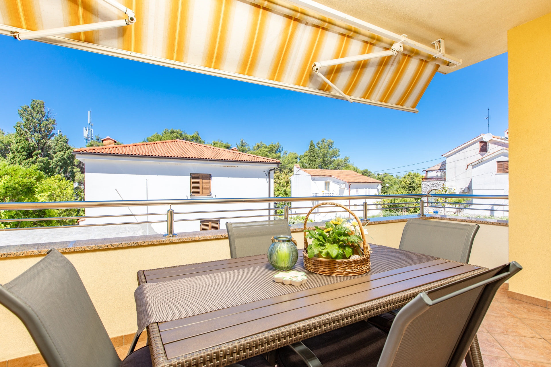 One bedroom apartment with balcony and sea view Punat, Krk  A-a