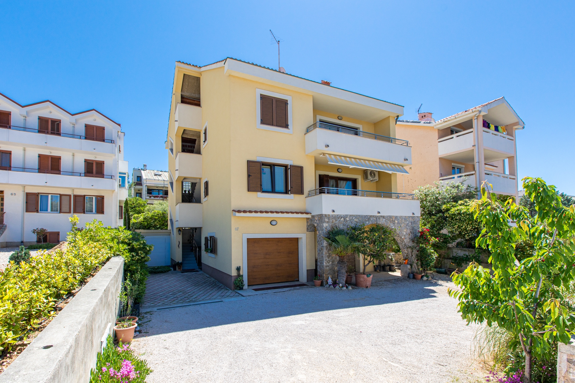 One bedroom apartment with balcony and sea view Punat, Krk (A-19318-a)