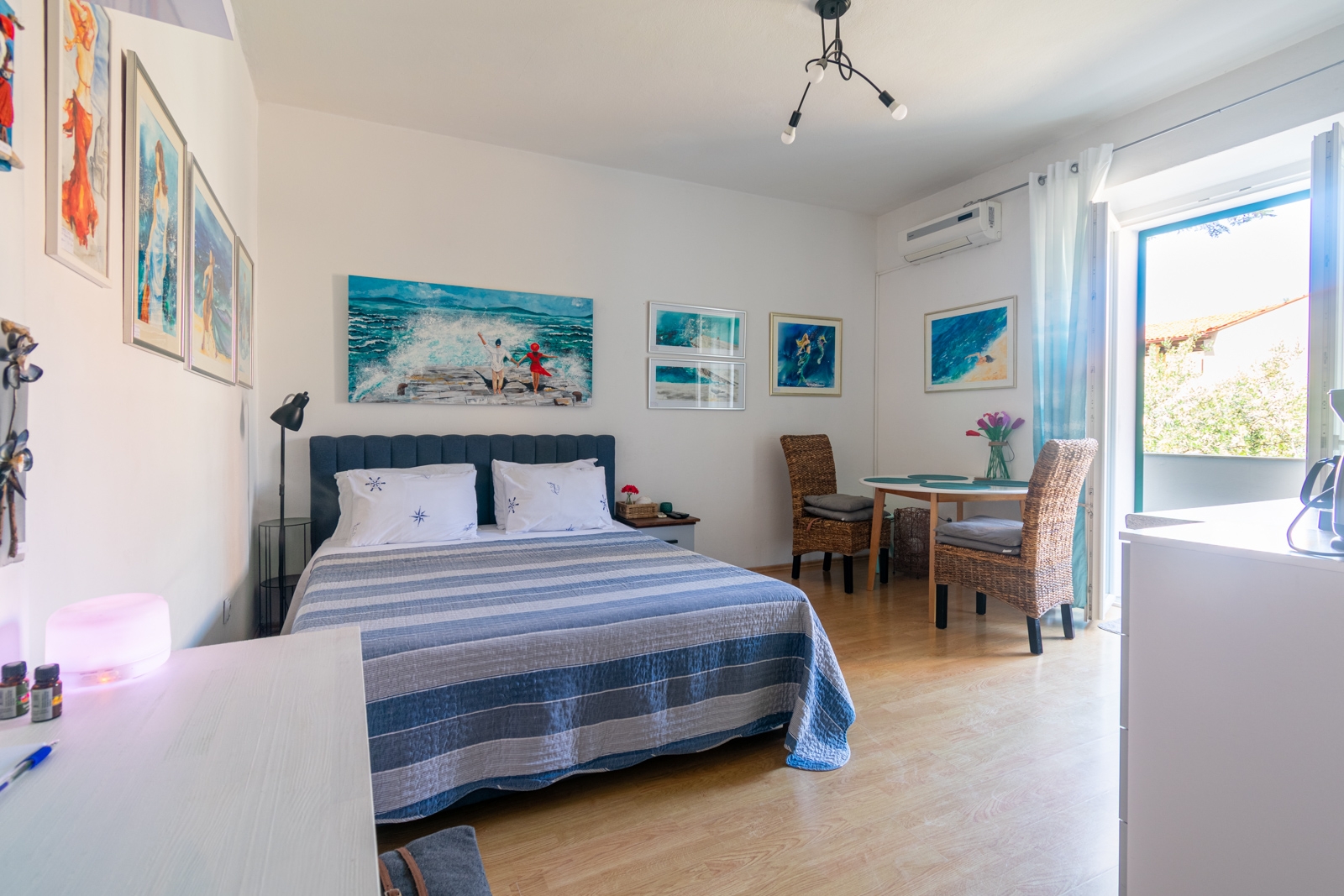 Studio flat with balcony and sea view Zadar  AS-a