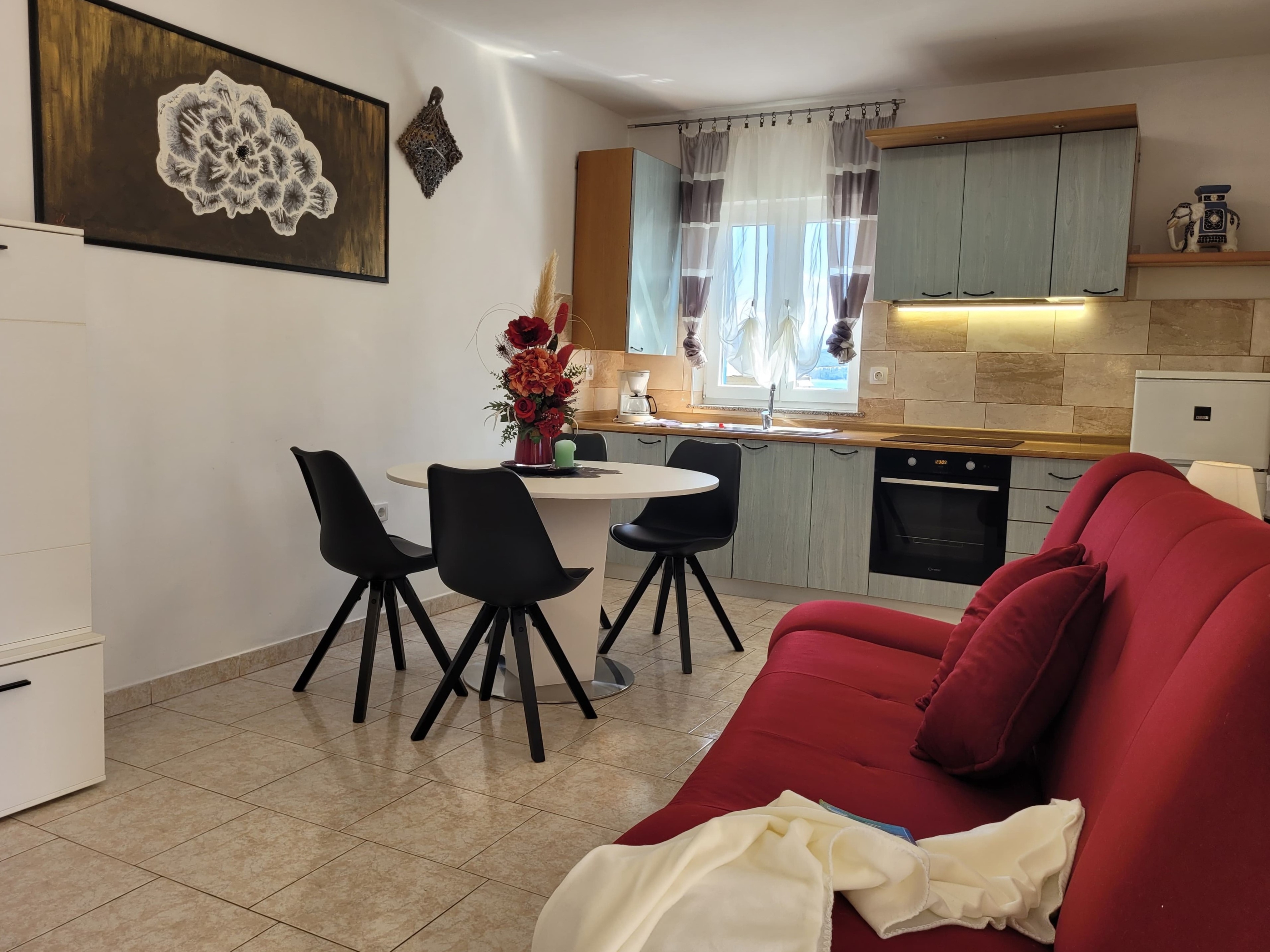 One bedroom apartment with terrace Porat, Krk  A-a