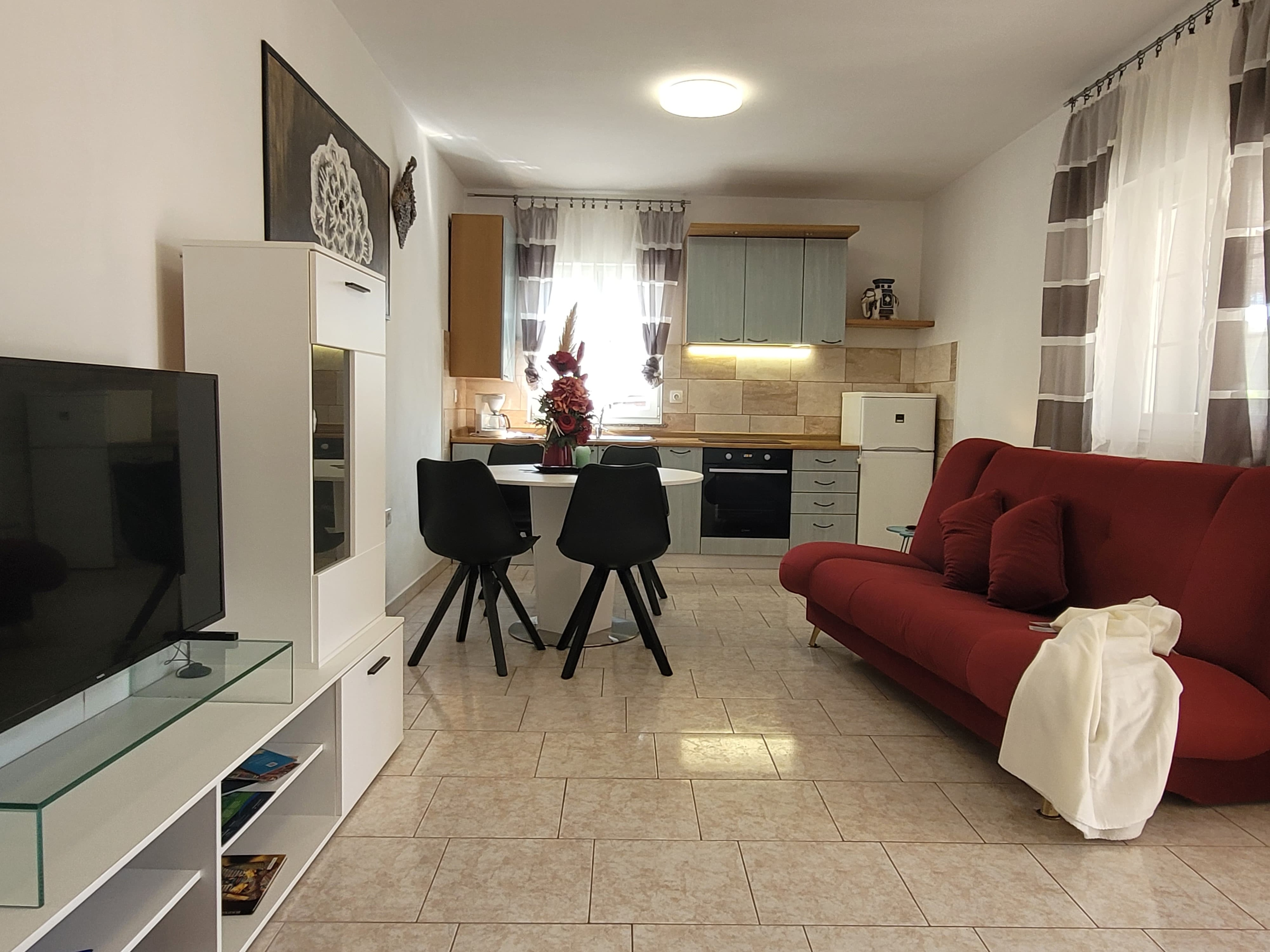 One bedroom apartment with terrace Porat, Krk  A-a