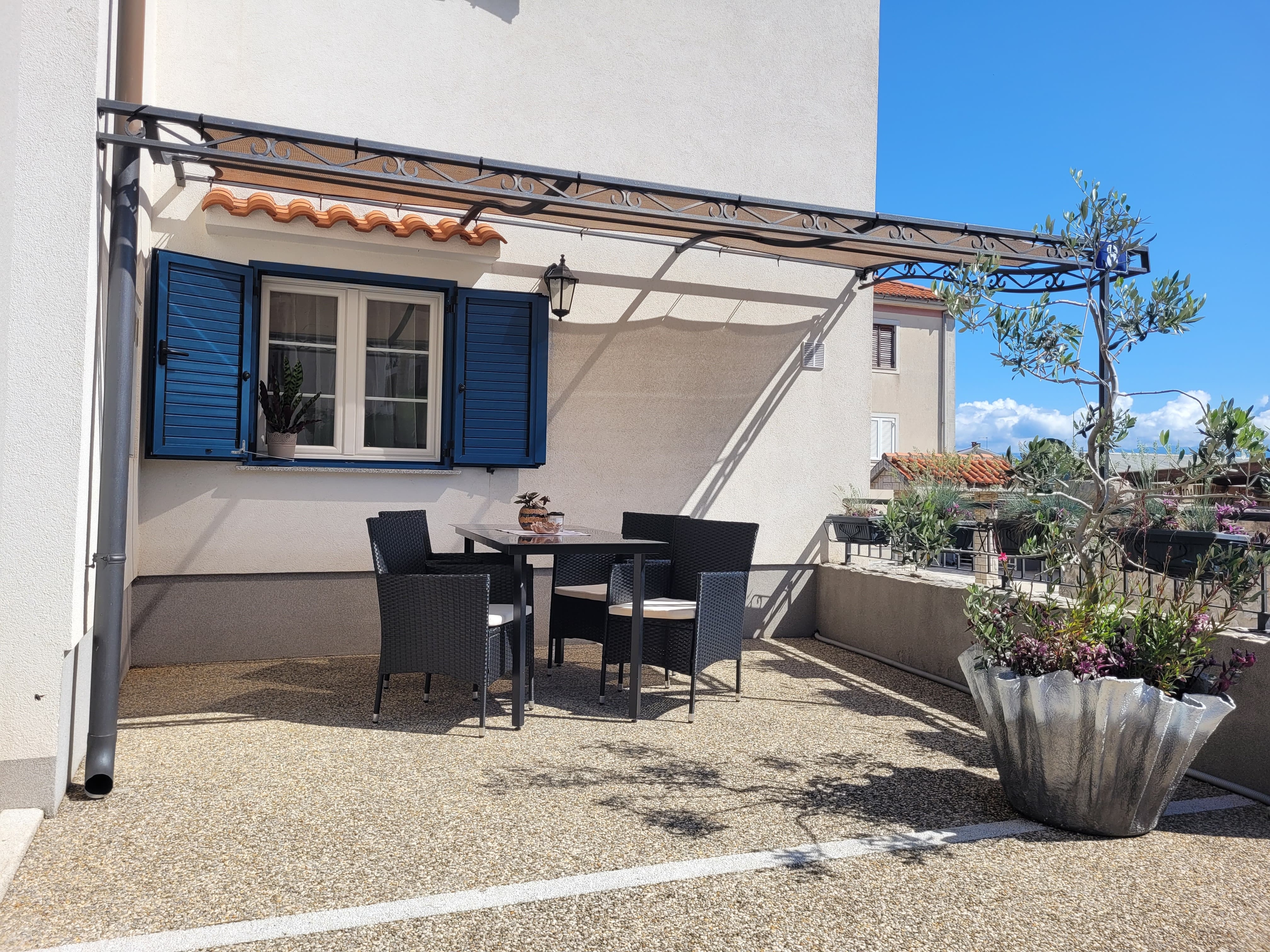 One bedroom apartment with terrace Porat, Krk  A-a