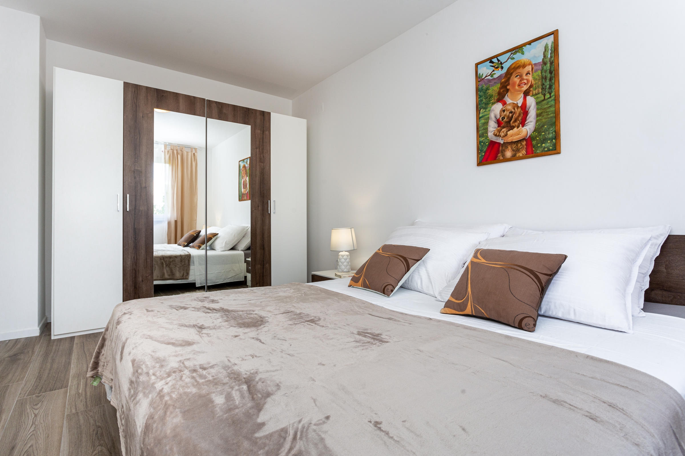 Two bedroom apartment with terrace and sea view Porat, Krk  A-a