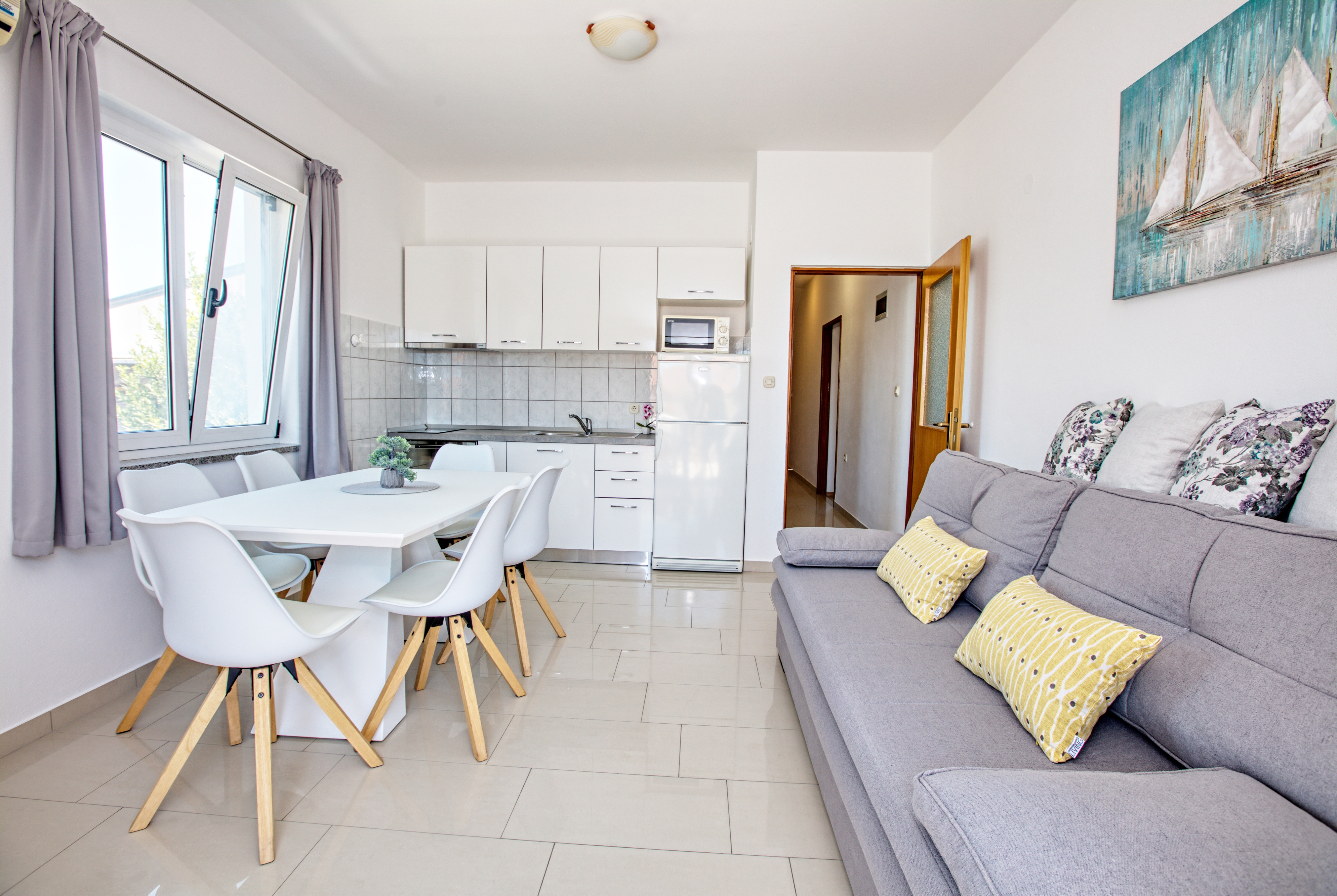 Two bedroom apartment with terrace Biograd na Moru, Biograd  A-b