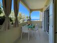 Lun, Terrasse dans l’hébergement en type apartment, avec la vue sur la mer, animaux acceptés et WiFi.