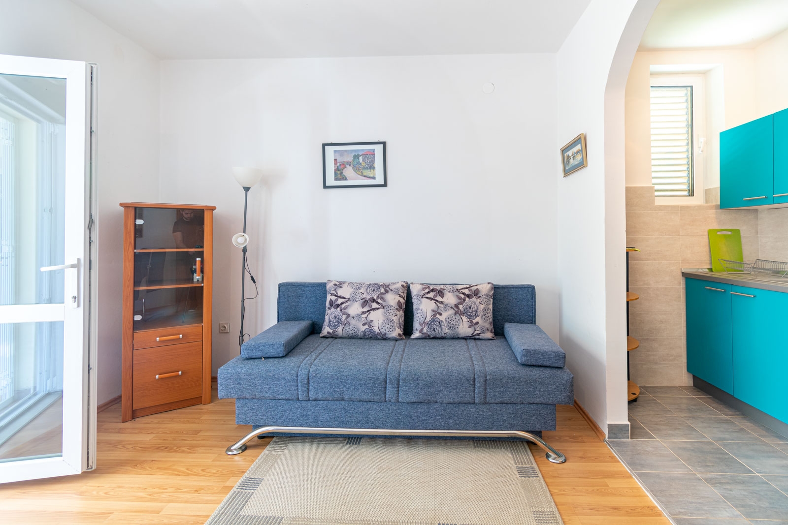 One bedroom apartment with terrace and sea view Lun (Pag) (A-19358-c)