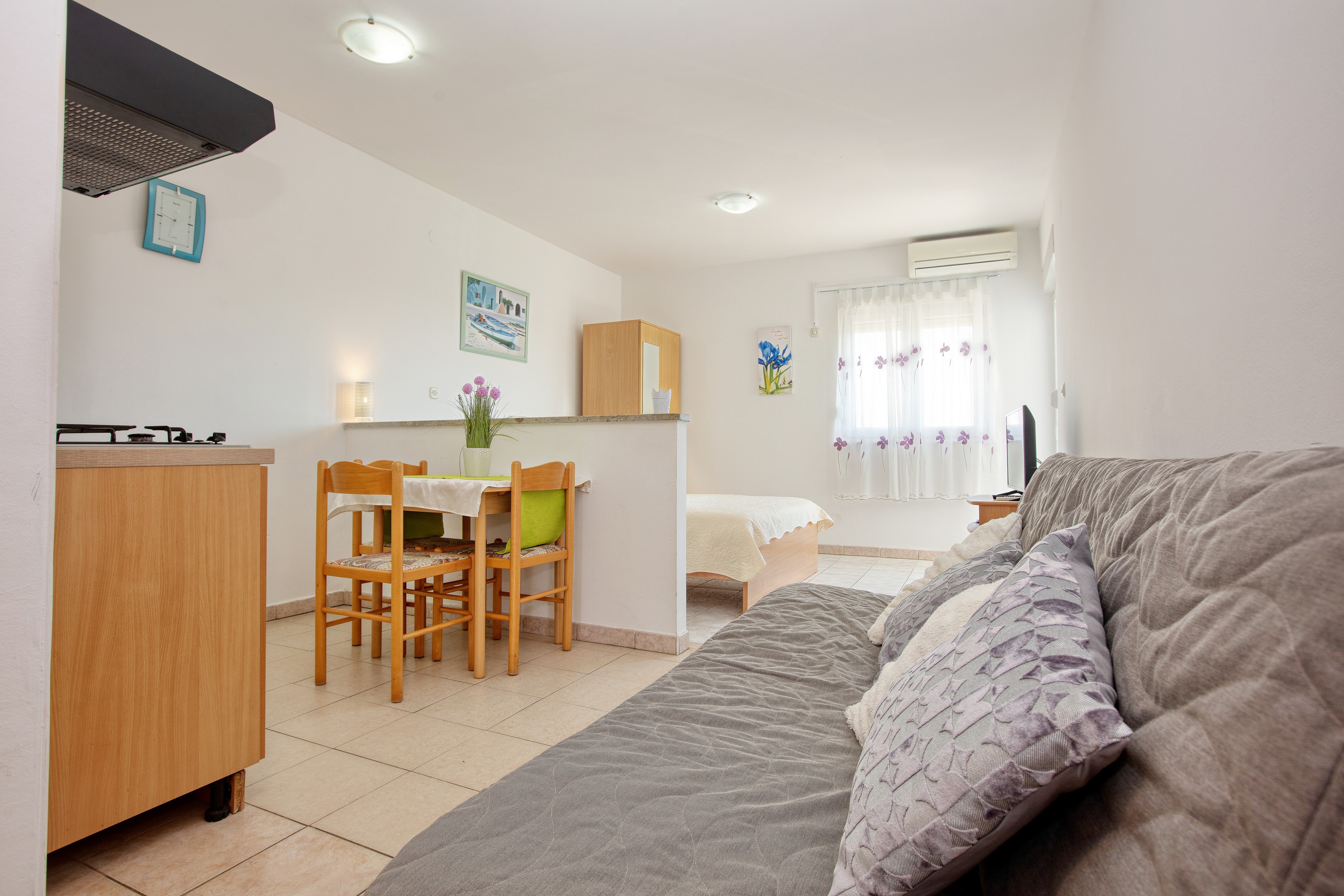 Studio flat with balcony Rogoznica (AS-19367-b)