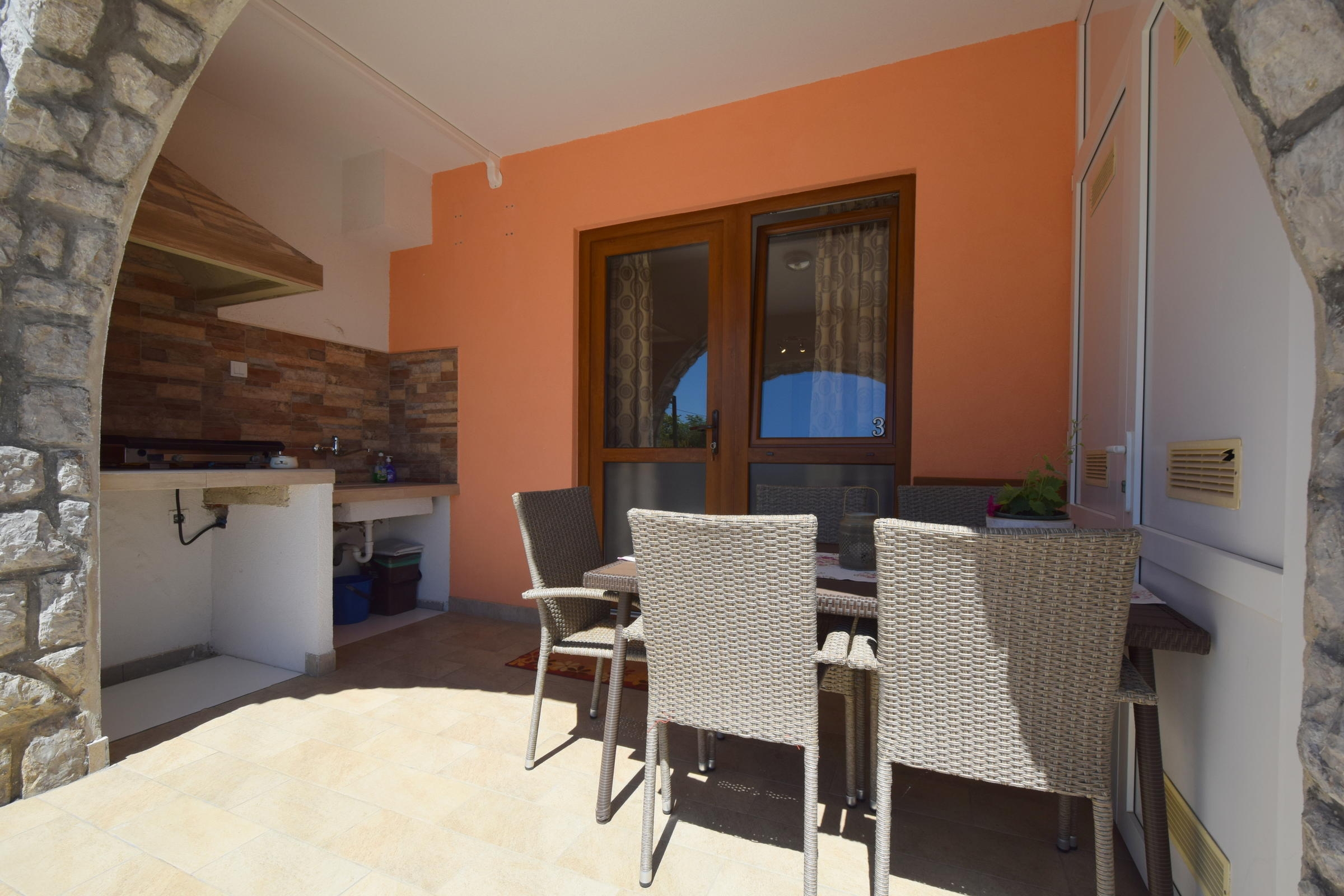 Two bedroom apartment with terrace Čižići, Krk  A-c