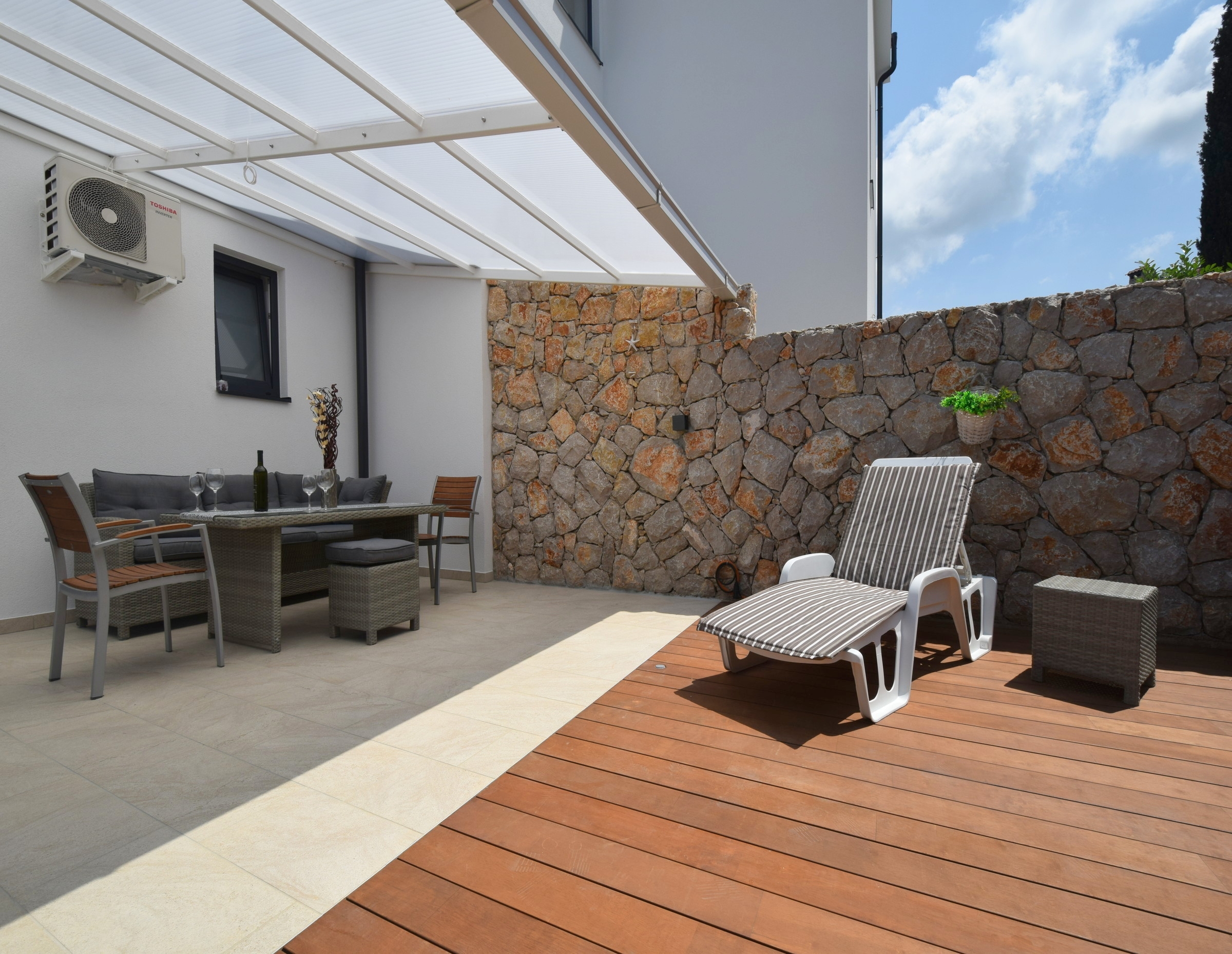 One bedroom apartment with terrace Vantačići, Krk  A-a