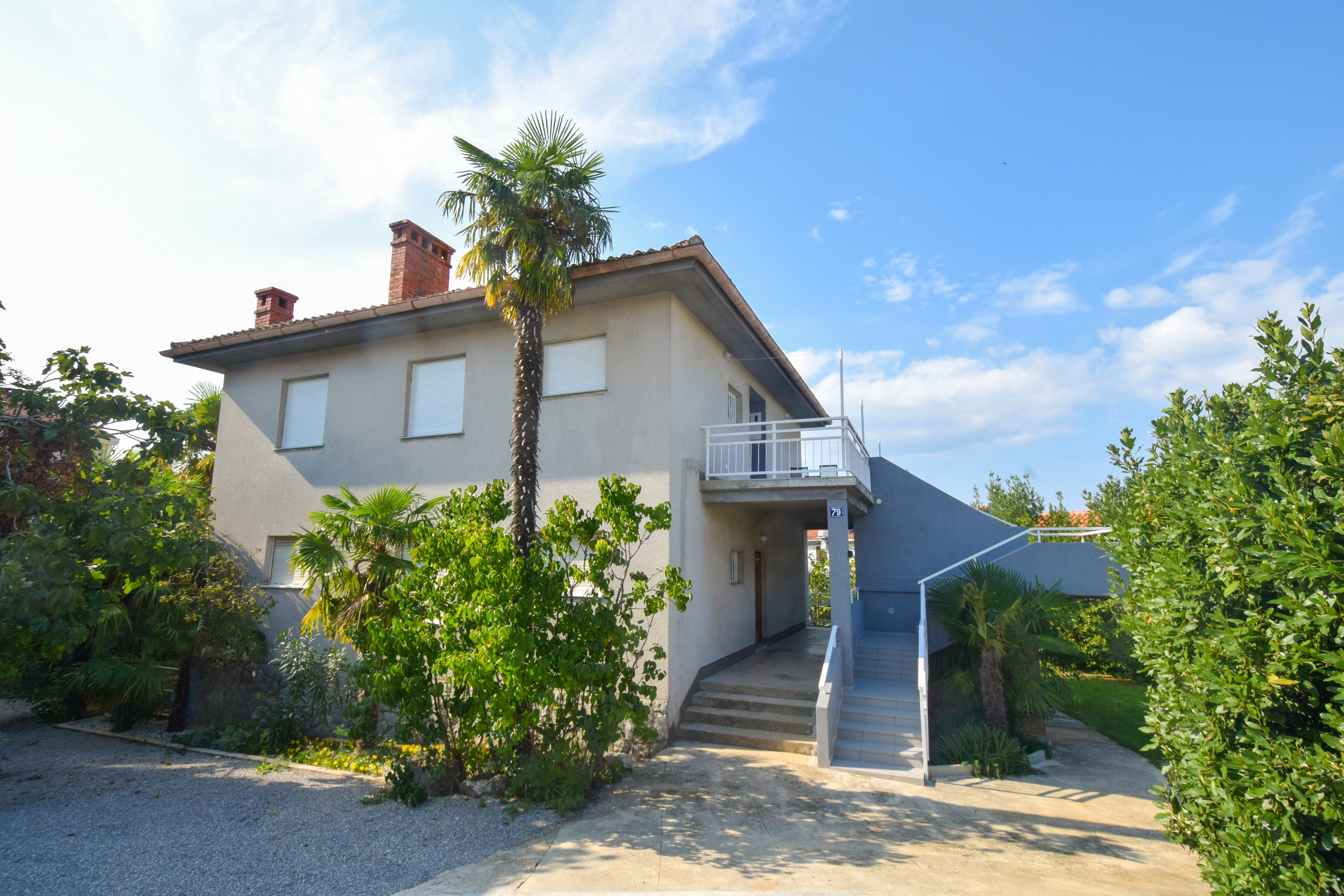 Two bedroom apartment with terrace Malinska, Krk (A-19392-a)